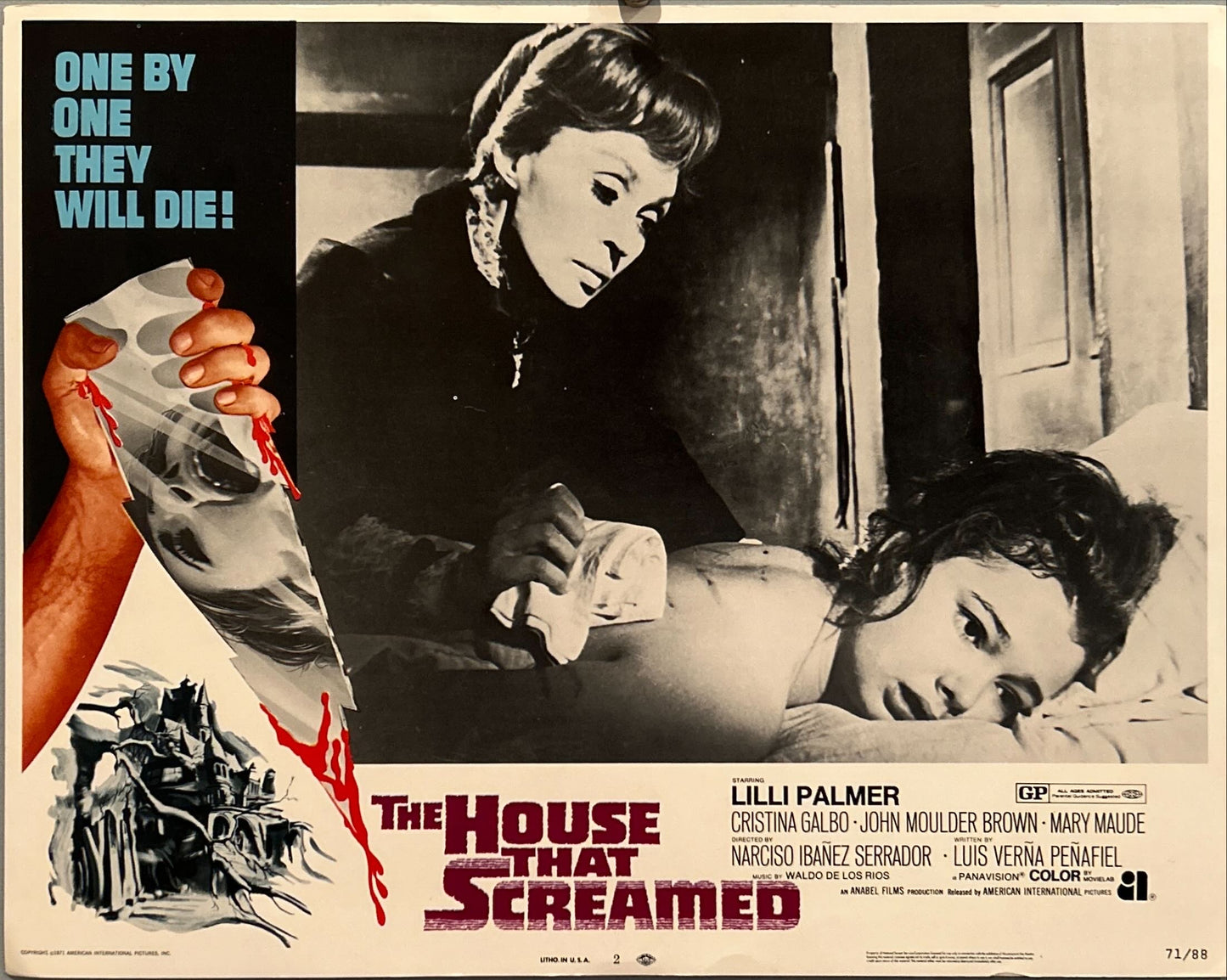 House that Screamed (1971) 8x Lobby Cards