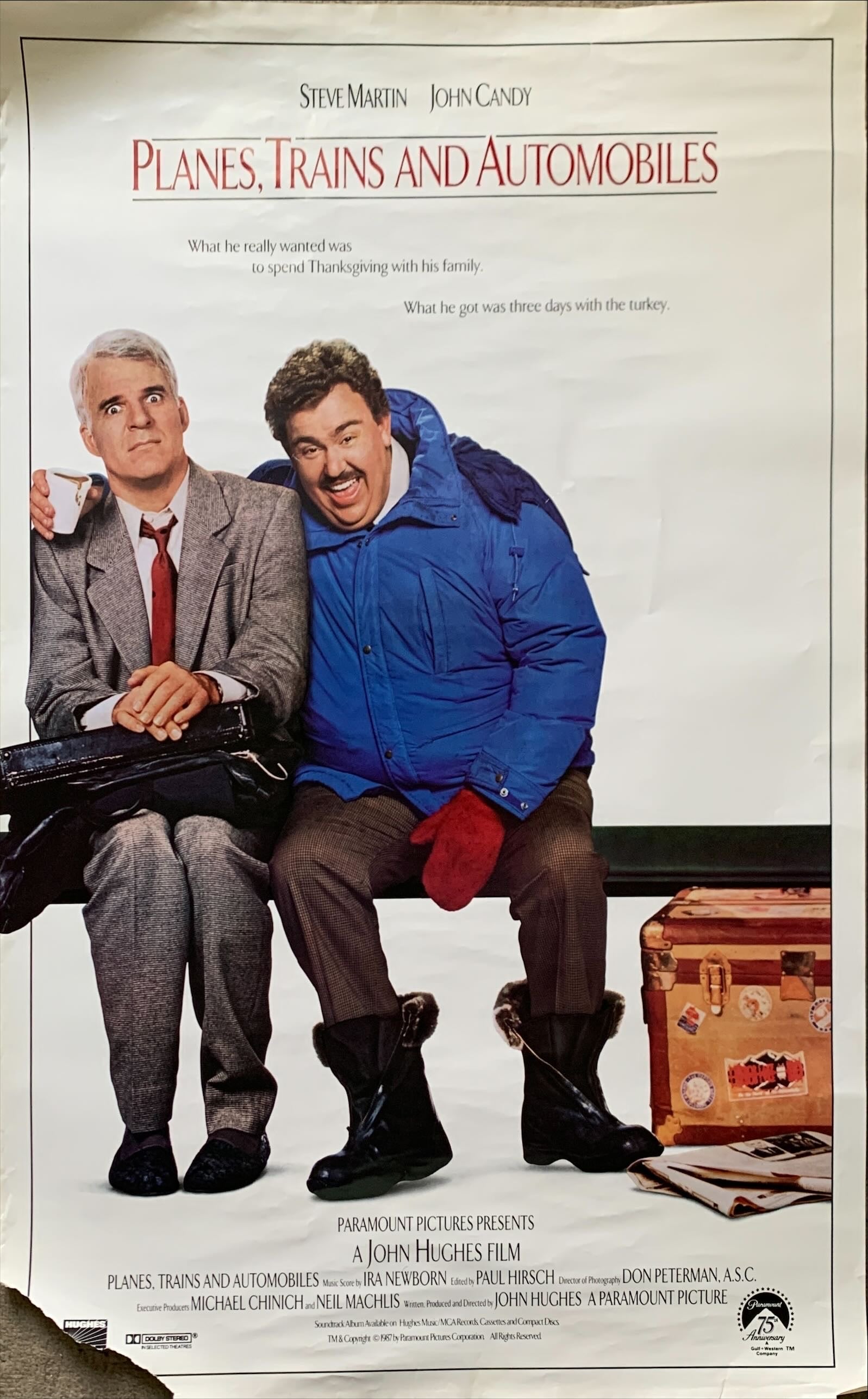 Planes Trains and Automobiles,int'l 1sh 1987 John Hughes, Steve Martin & John Candy classic