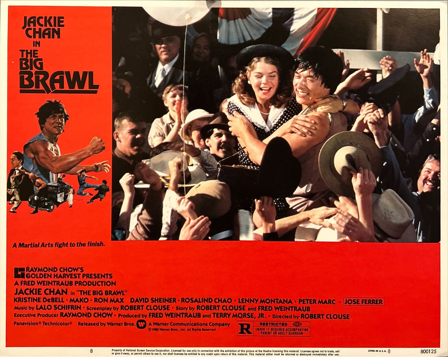 The Big Brawl, 4 Lobby Cards - 1980 - Jackie Chan