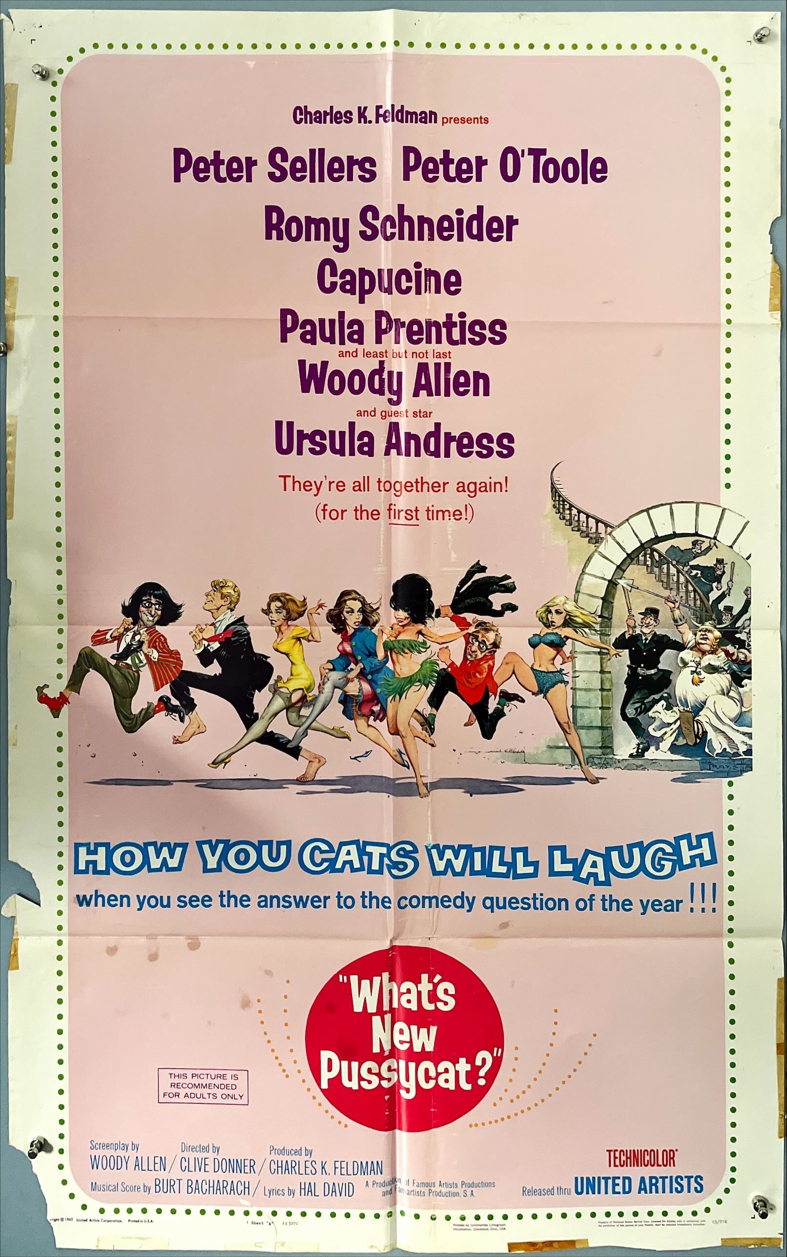 WHAT’S NEW PUSSYCAT? Original One-Sheet Movie Poster Year: 1965