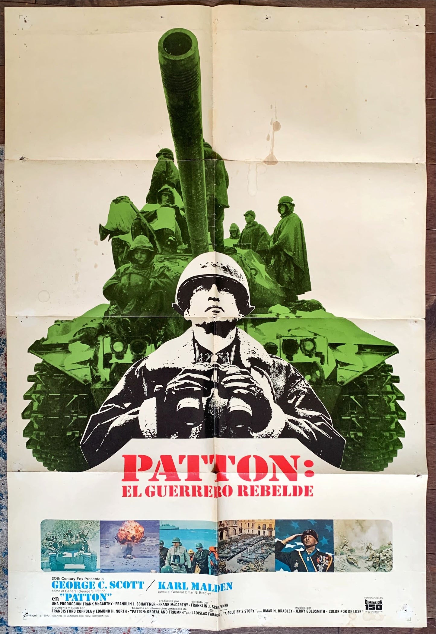 Patton, Argentinean '70 General George C. Scott military World War II classic, different