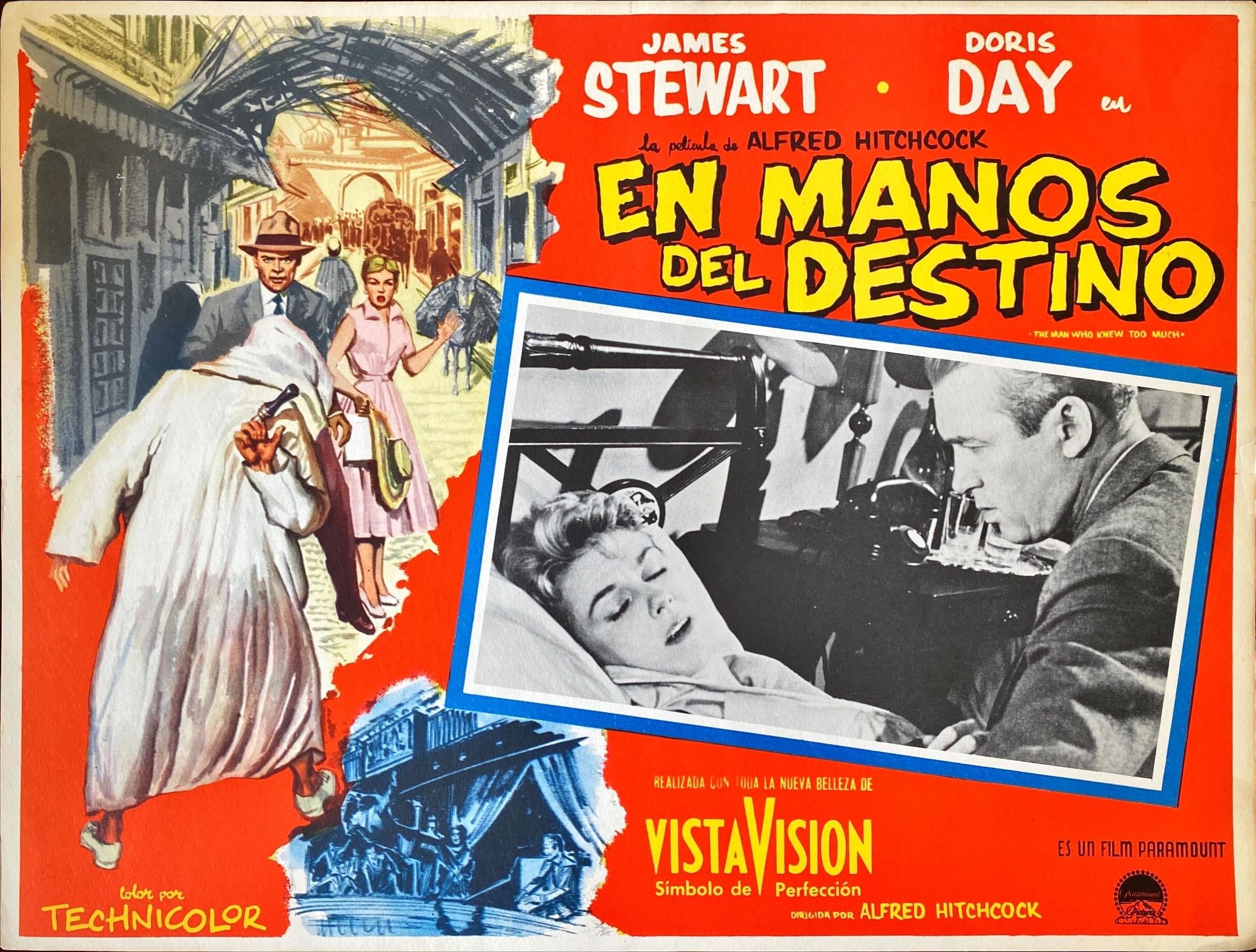 The Man Who Knew Too Much 6x Lobby Cards - MX, Hitchcock