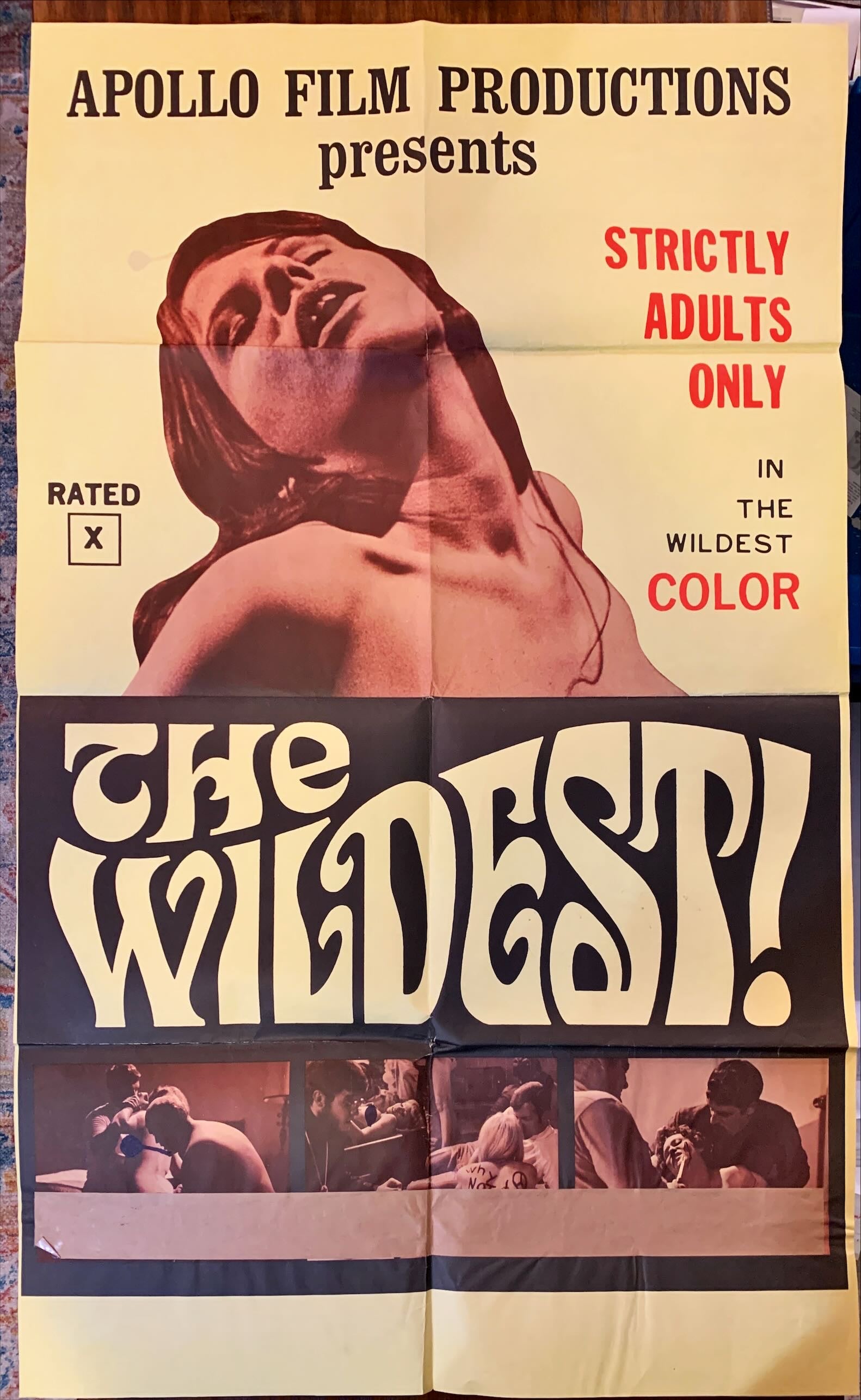 #1532 WILDEST 1sh '69- sex-sational expose of rock 'n' roll stars
