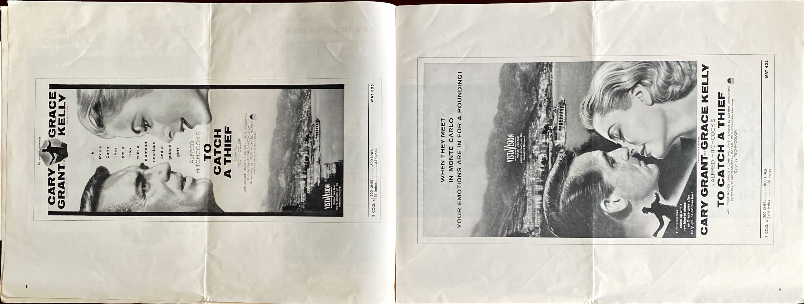 (37) TO CATCH A THIEF pressbook '55 - PosterCollectors.xyz