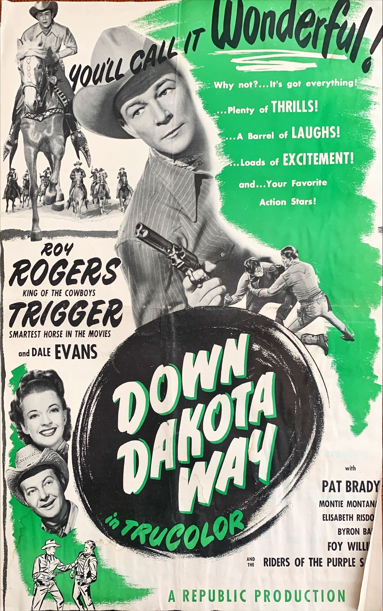 #594 DOWN DAKOTA WAY Pressbook 1949 - Roy Rogers