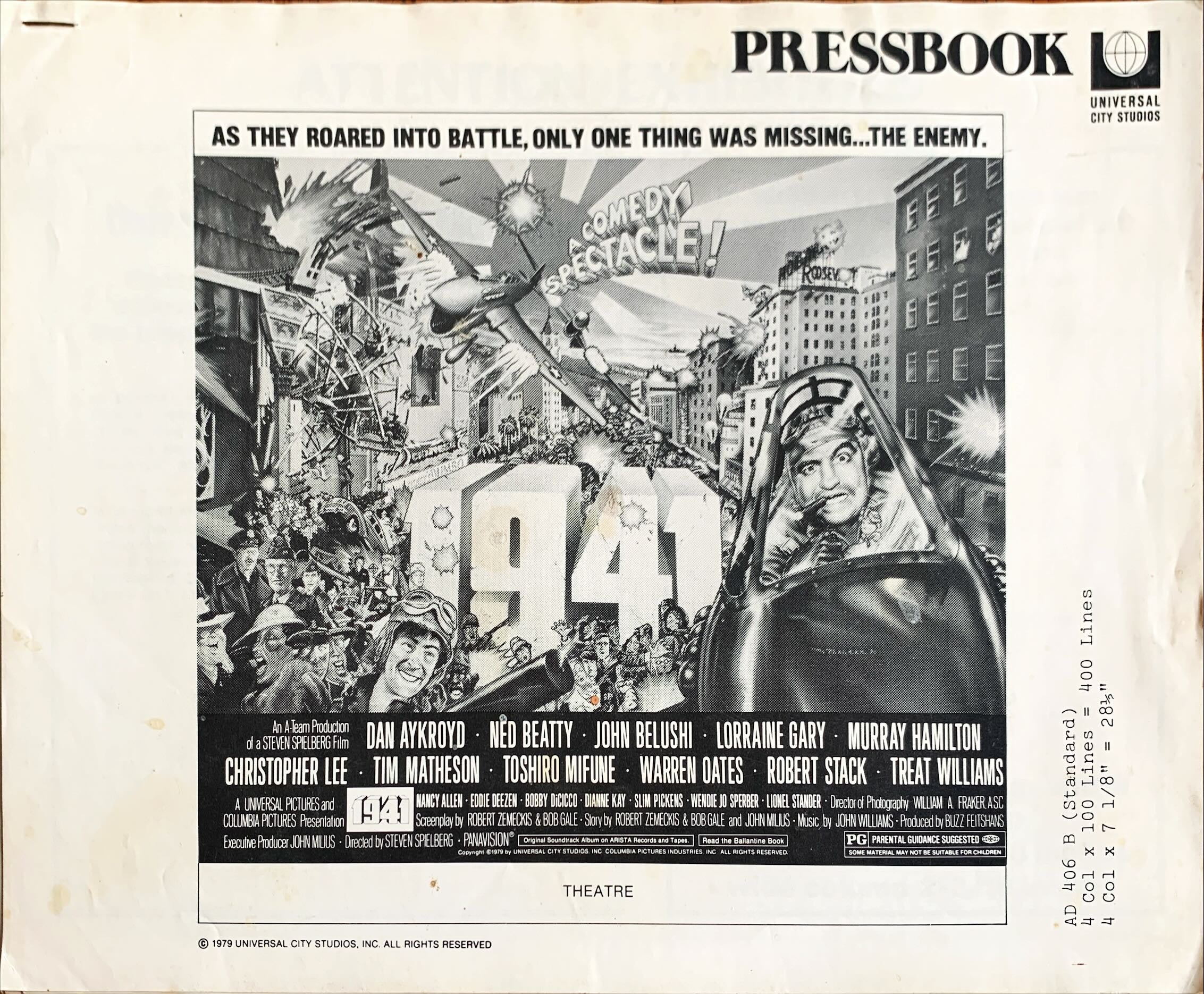 #613 -1941 pressbook '79 Steven Spielberg