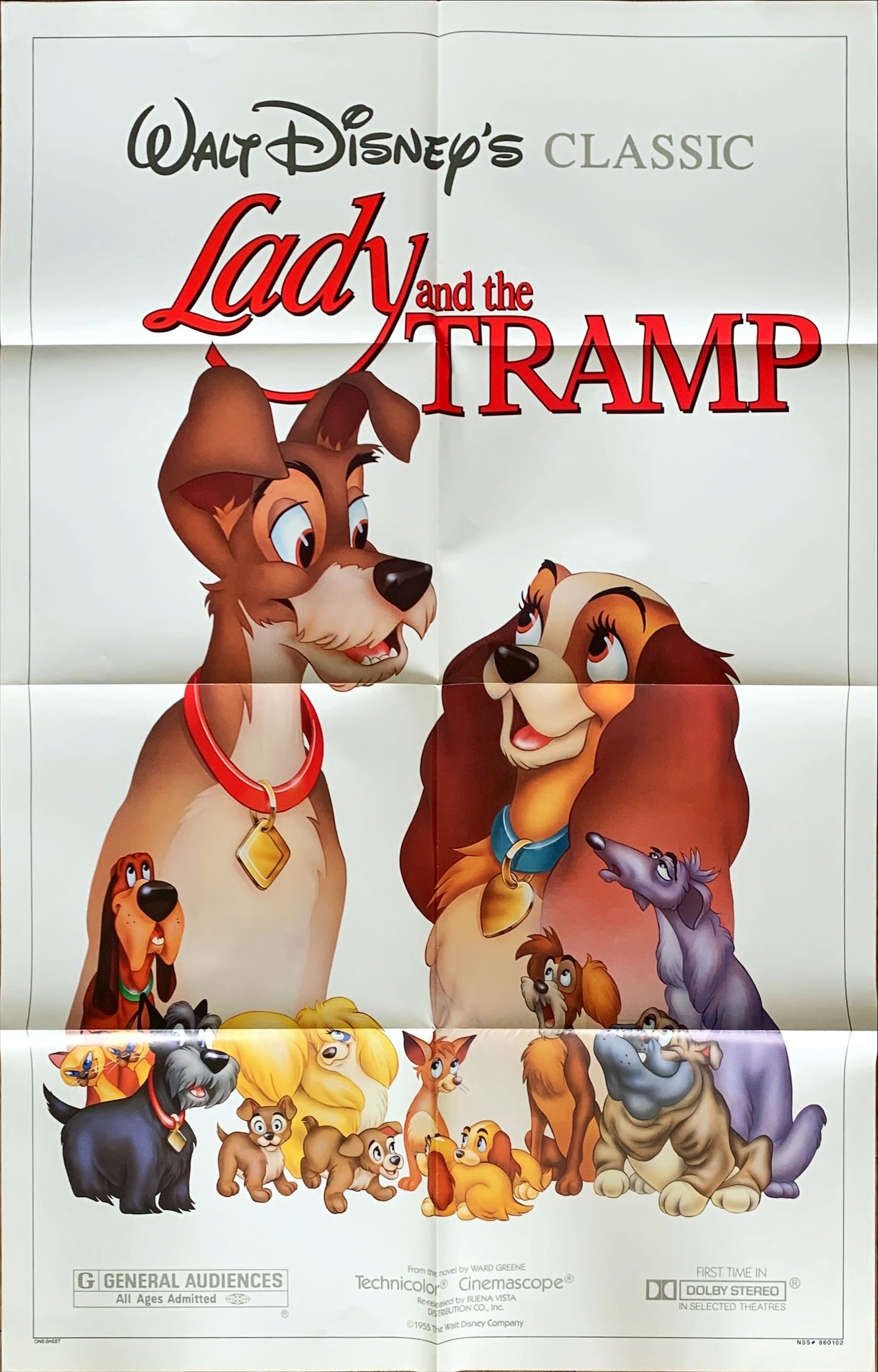 Lady and the Tramp, 1sh R1986 Walt Disney