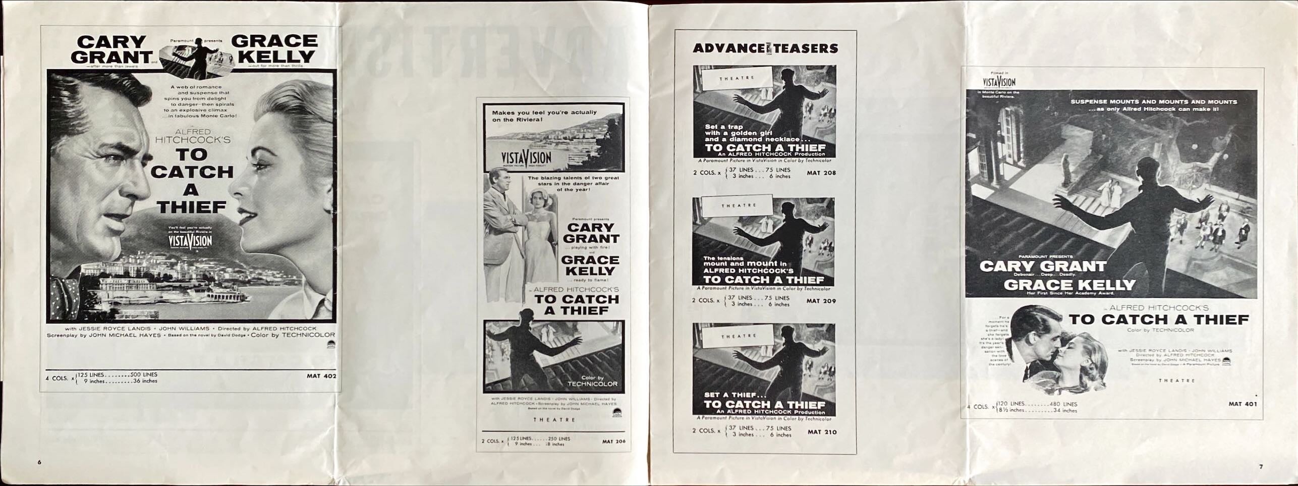 (37) TO CATCH A THIEF pressbook '55 - PosterCollectors.xyz
