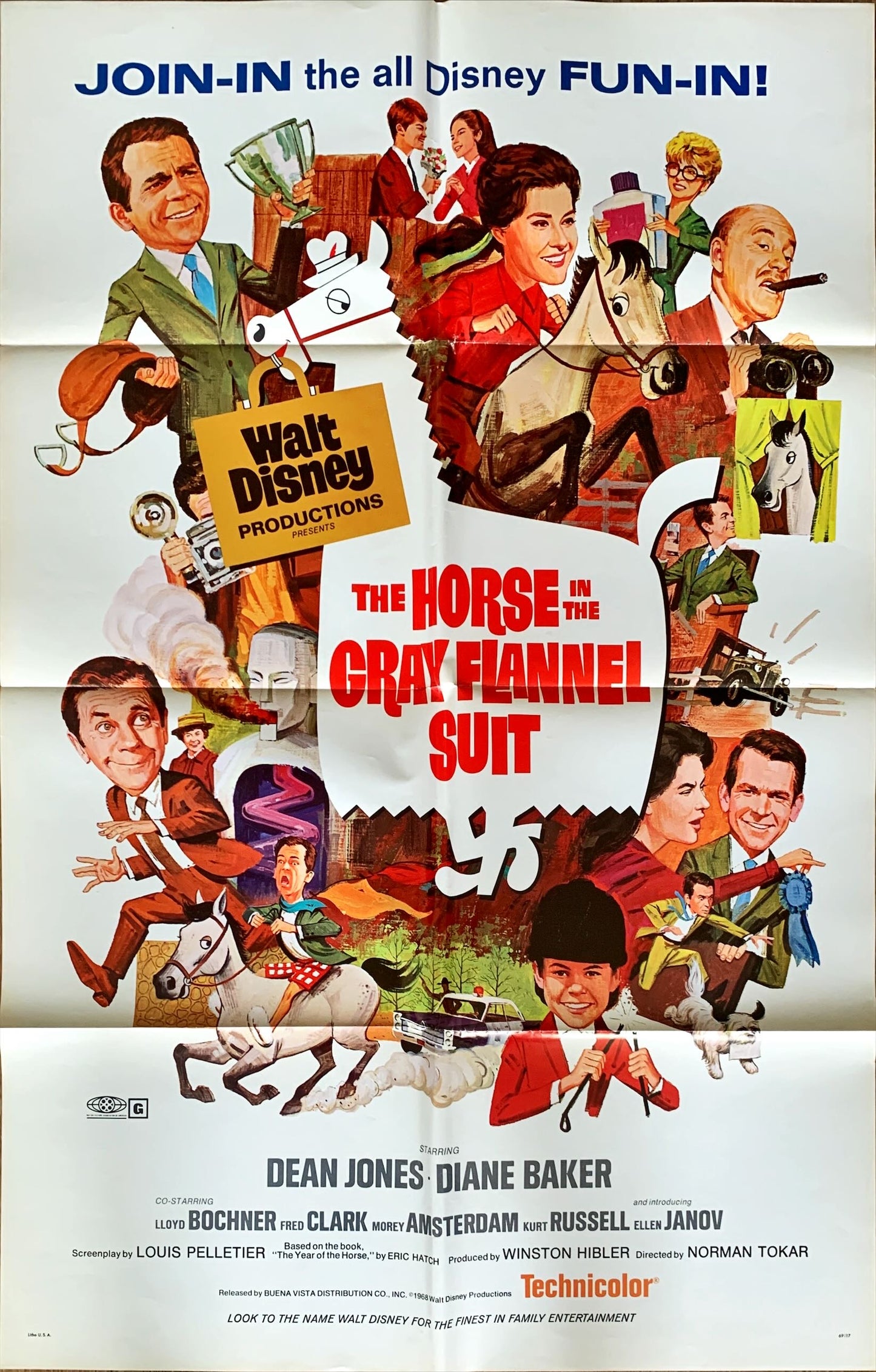 The Horse in the Gray Flannel Suit, 1sh '69 Walt Disney, Dean Jones