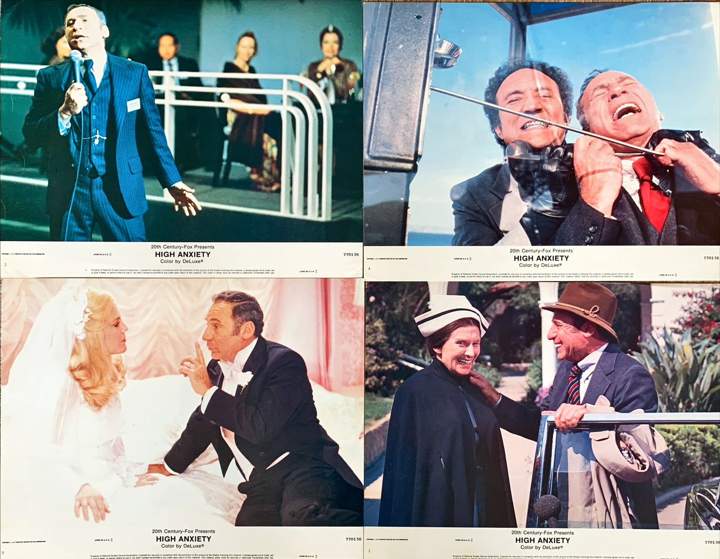 High Anxiety, 4 color 11x14 stills 1977 - Mel Brooks