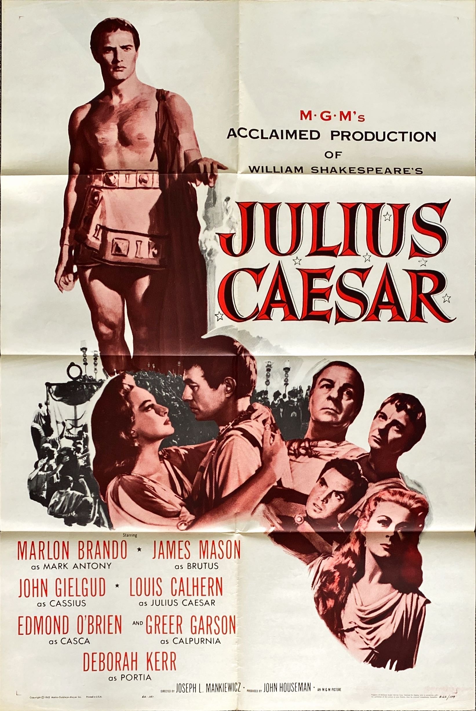 #765 JULIUS CAESAR 1sh 1953 - Marlon Brando