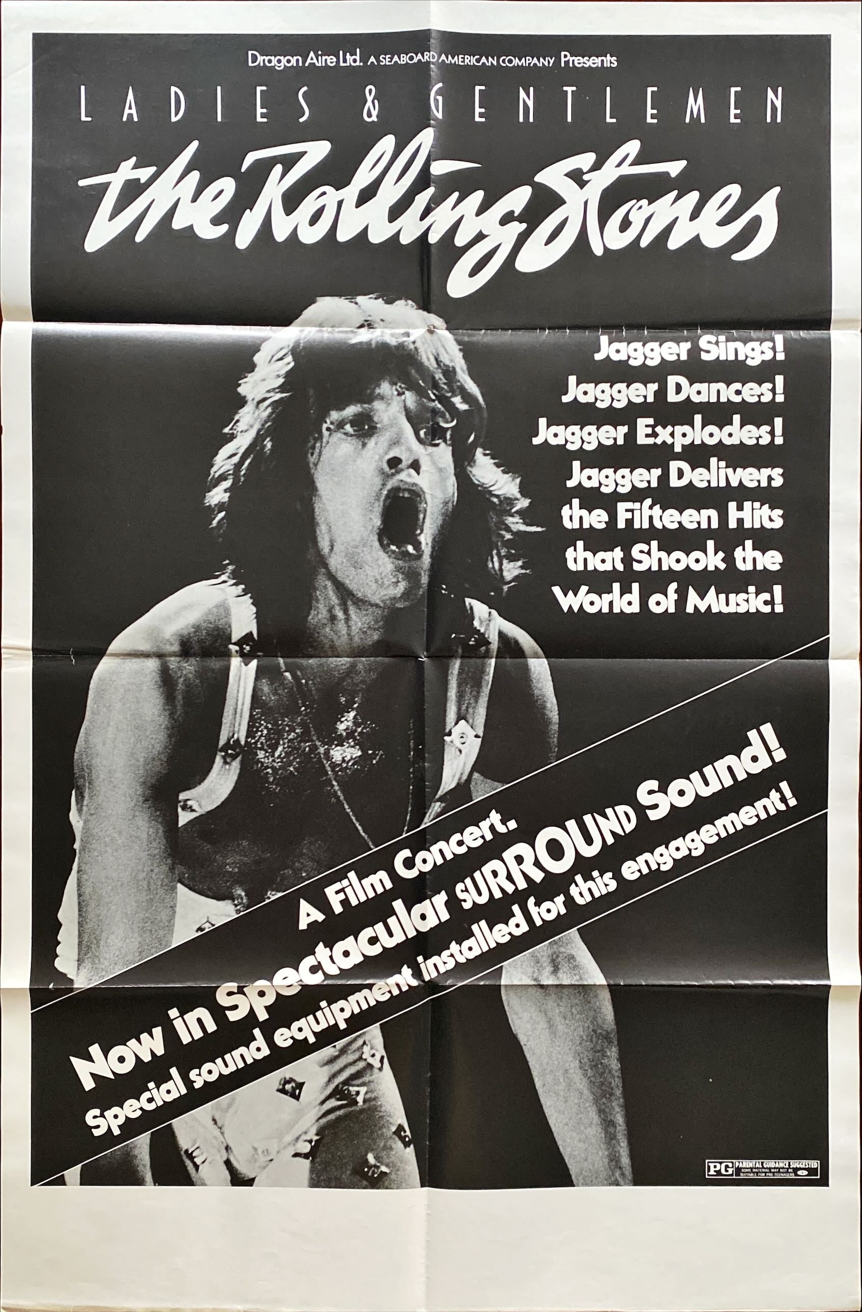 Ladies and gentlemen The Rolling Stones (1973) One Sheet Movie Poster