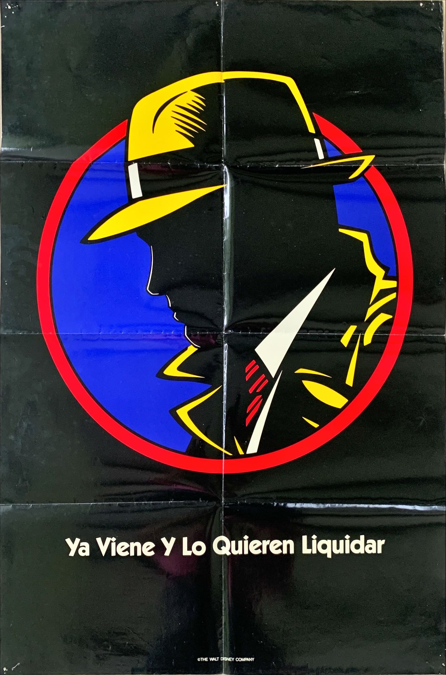 Dick Tracy, Spanish/U.S. teaser Vintage movie poster '90