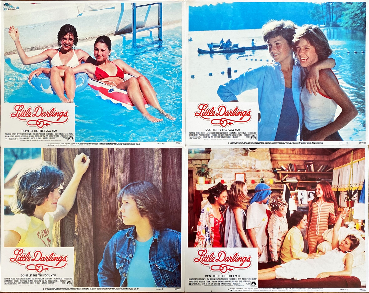 (211) LITTLE DARLINGS 4 Lobby Cards '80 - PosterCollectors.xyz