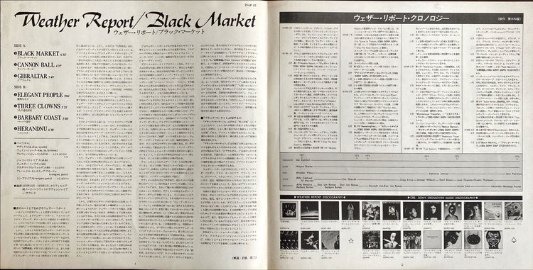 Weather Report Black Market 1976 Rare Japanese Import Jazz Vinyl/LP - PosterCollectors.xyz