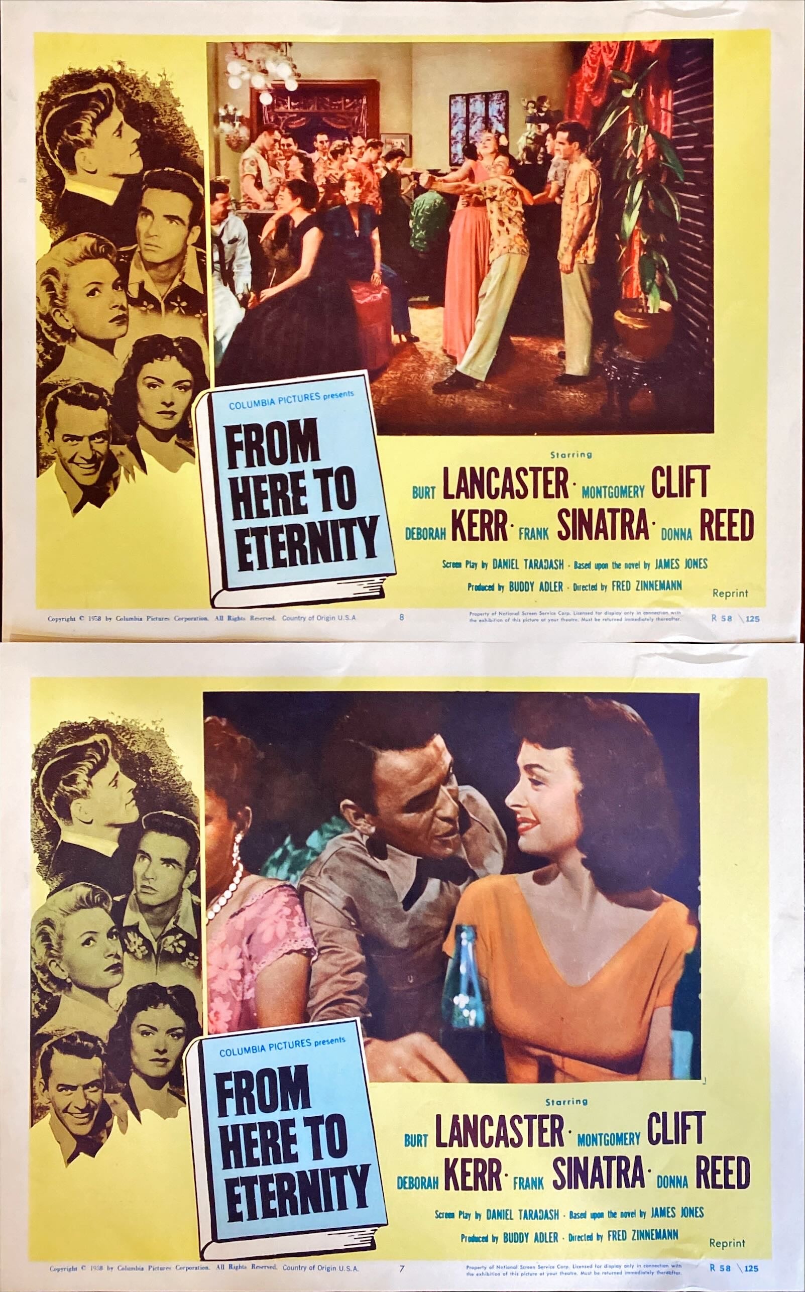 #A-56 FROM HERE TO ETERNITY Lobby Cards 1953 - Sinatra - PosterCollectors.xyz