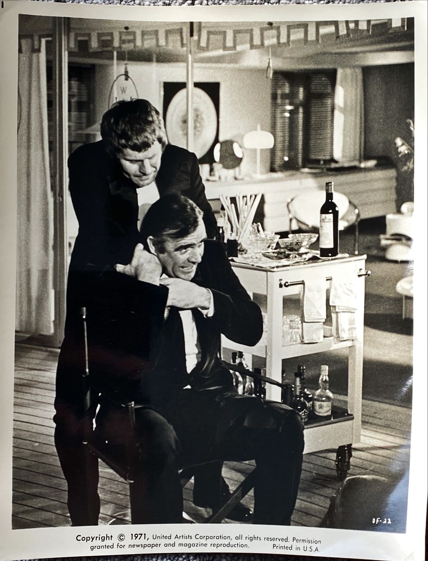 #411 007 James Bond Diamonds Are Forever Original Movie Stills x8