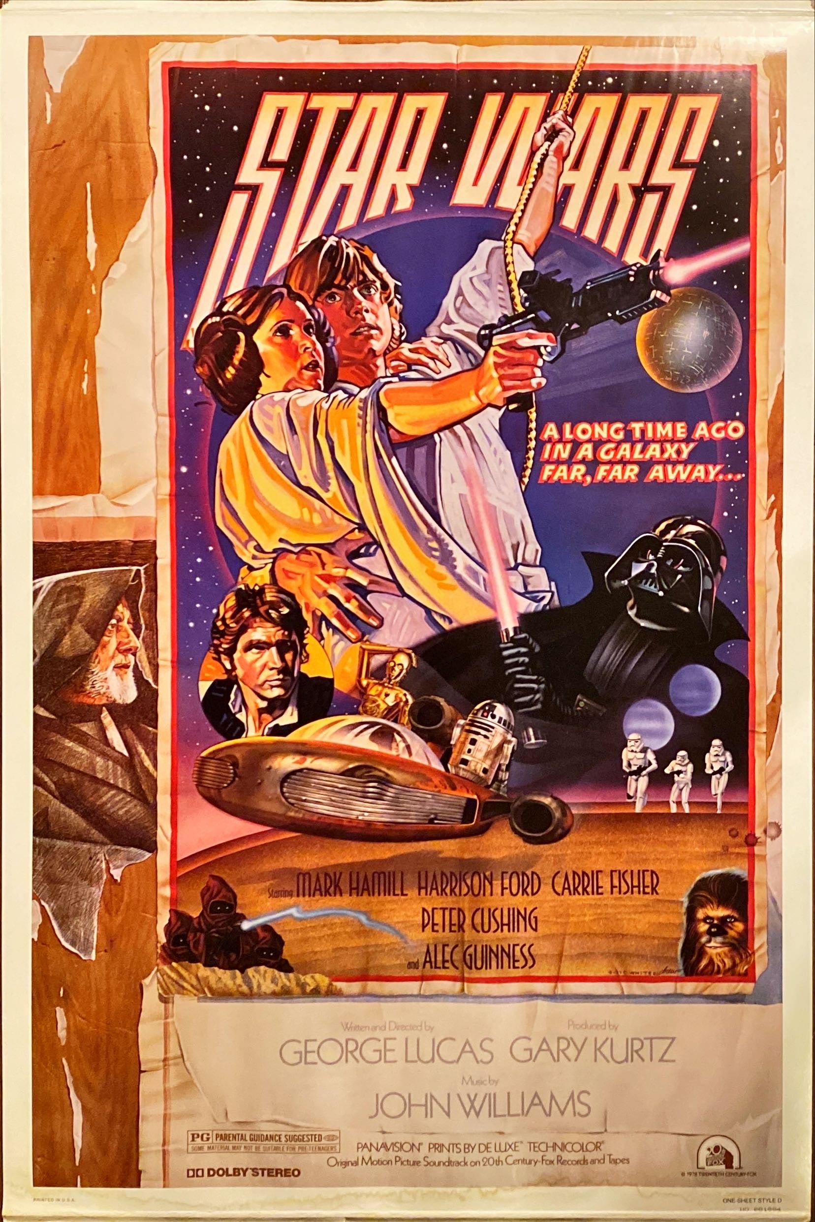Star Wars (1977) One Sheet Movie Poster - Style D