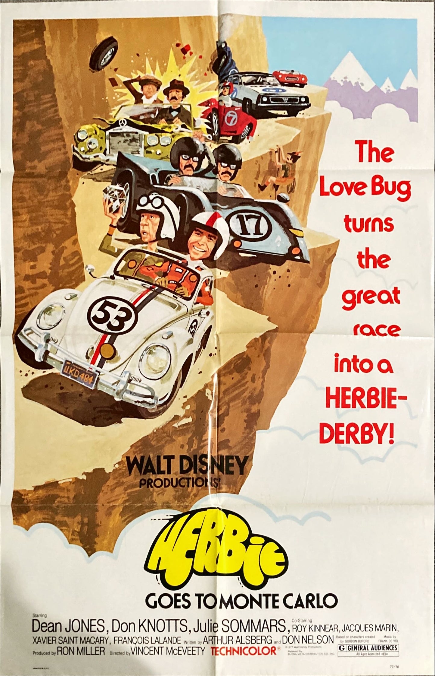 Herbie Goes to Monte Carlo, 1sh 1977 Disney