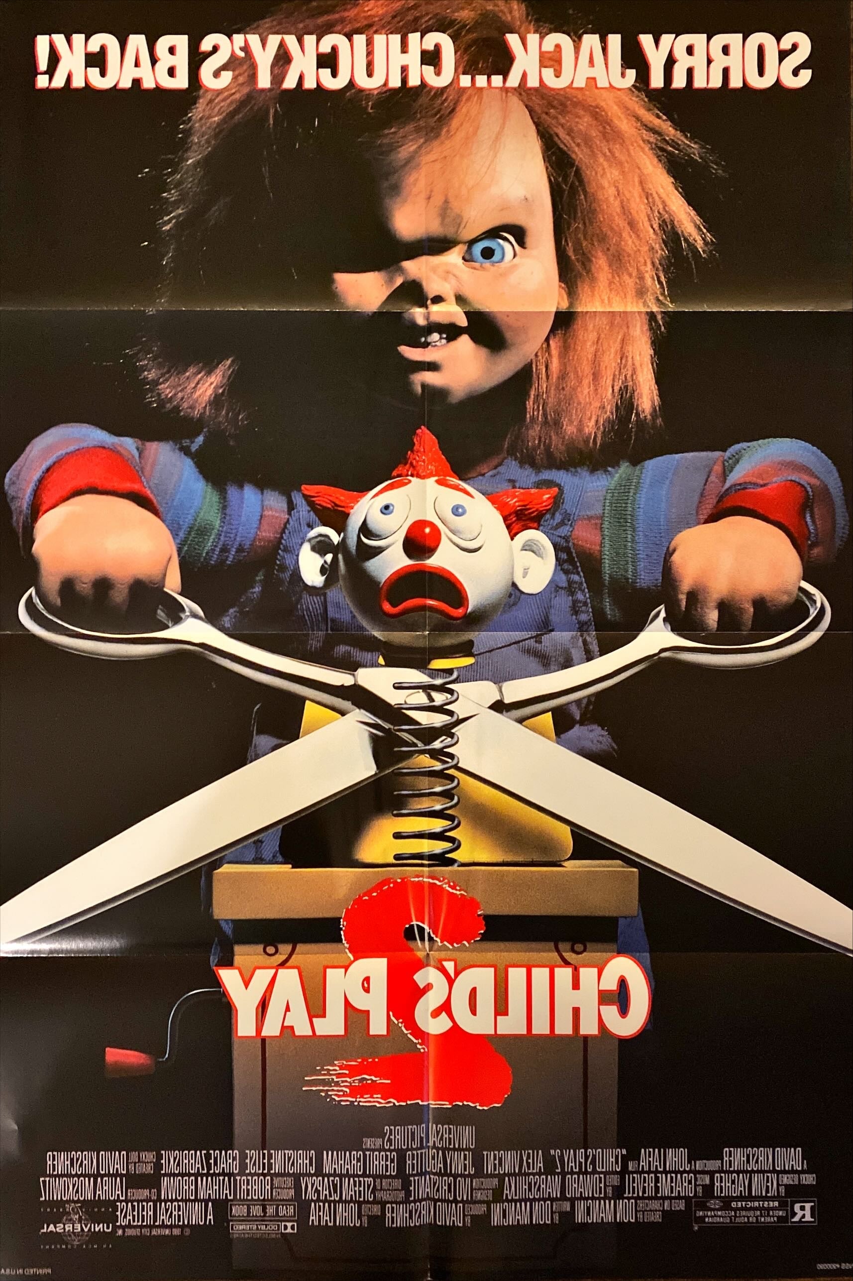 #2209 CHILD'S PLAY 2 1sh 1990