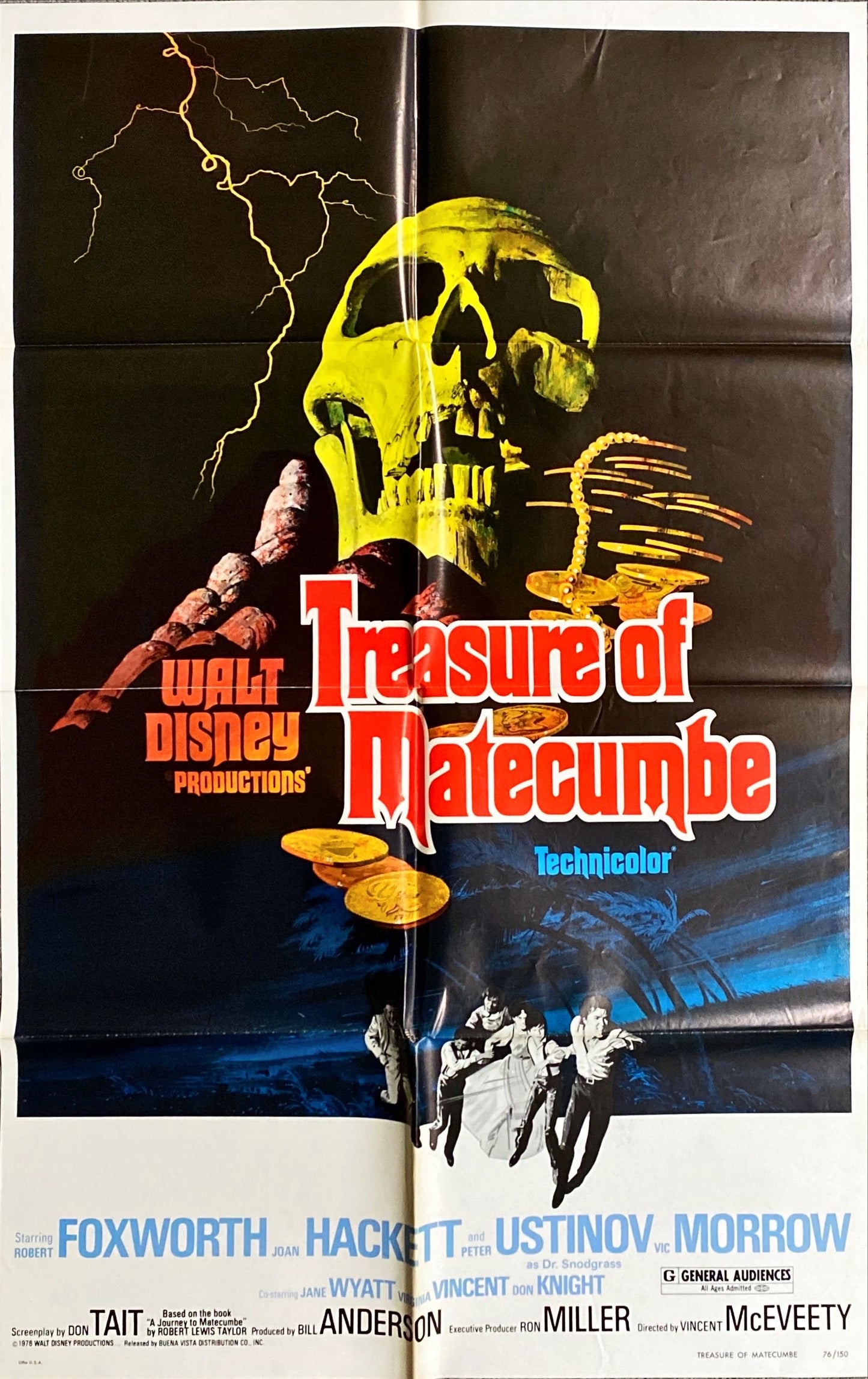 Treasure of Matecumbe, 1sh 1976 Walt Disney
