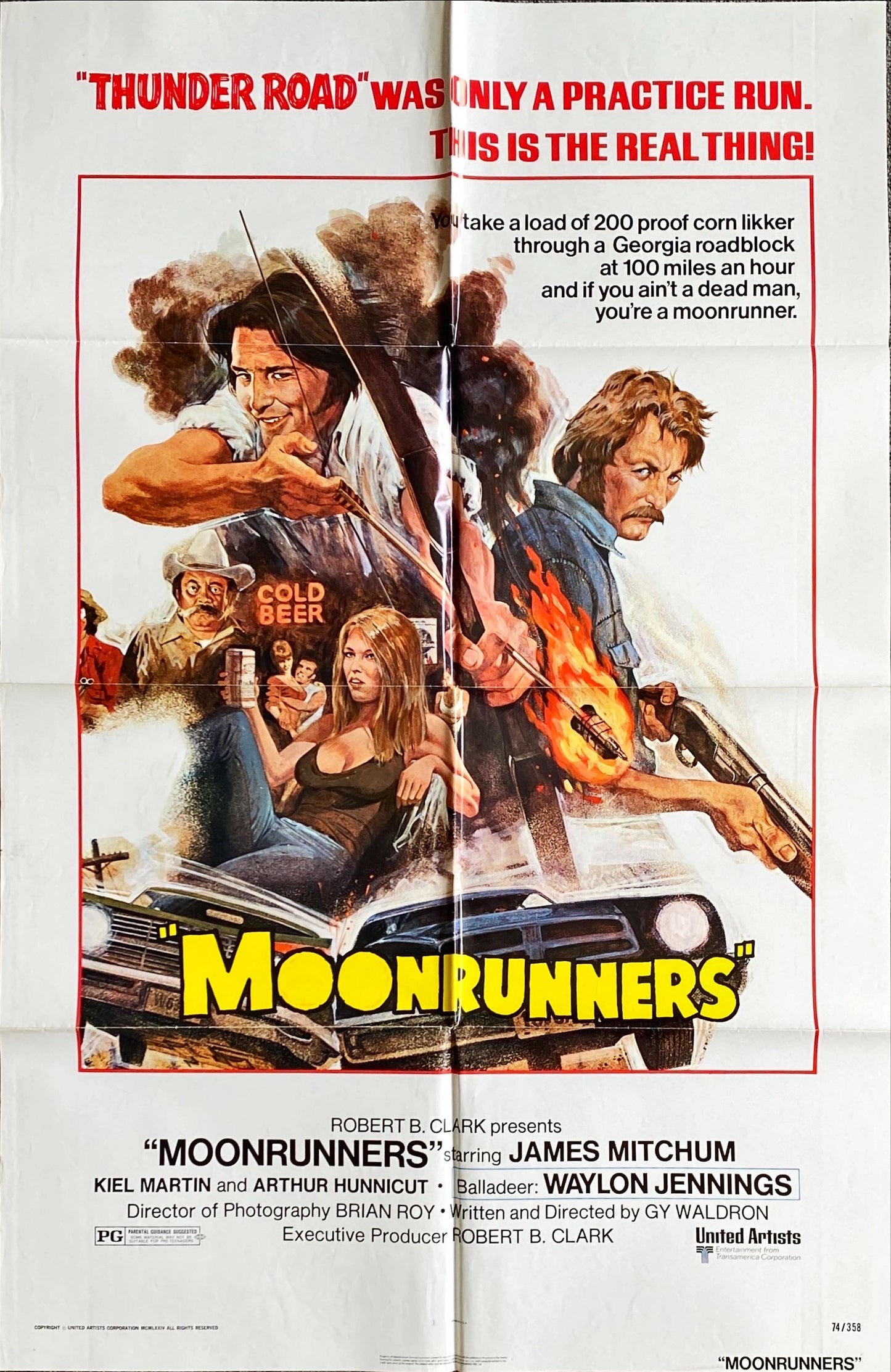 Moonrunners, 1sh 1974 Waylon Jennings