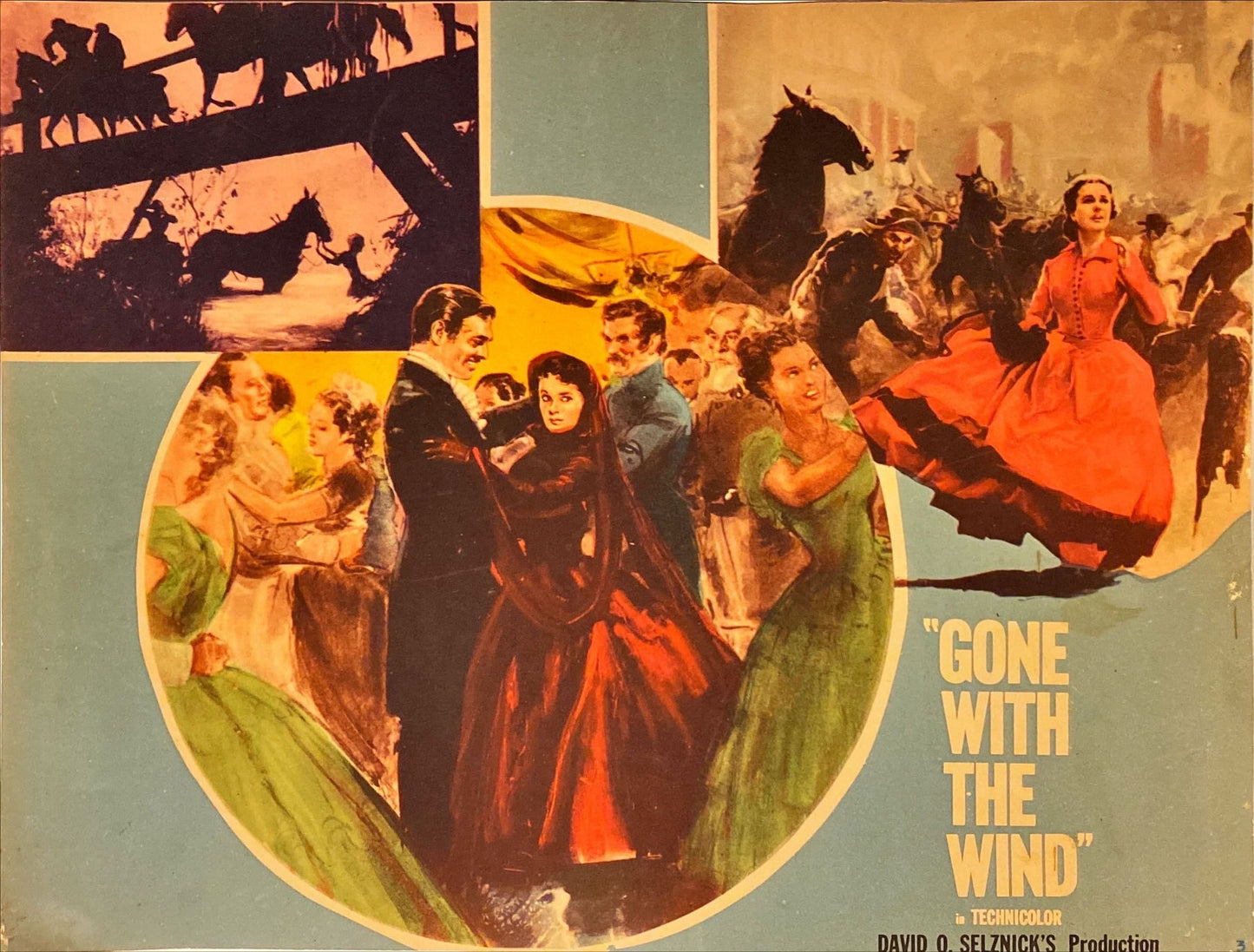 Gone with the Wind (1939) Lobby Card - R'54, LC#3