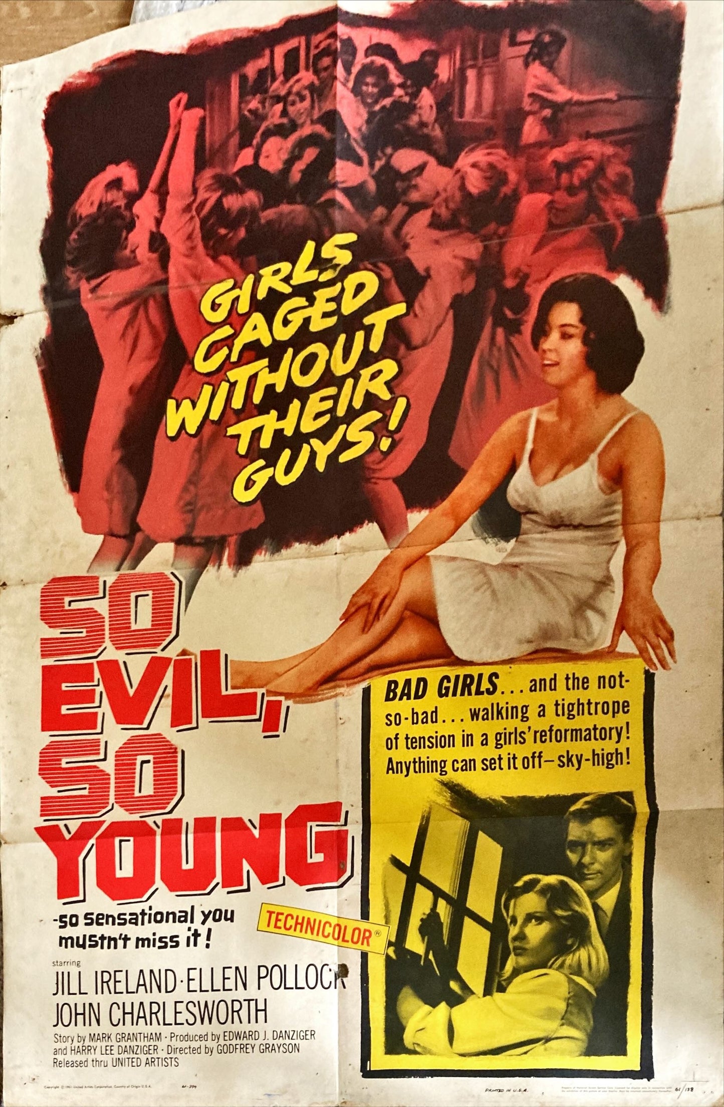 So Evil, So Young, 1sh 1961 caged bad girls