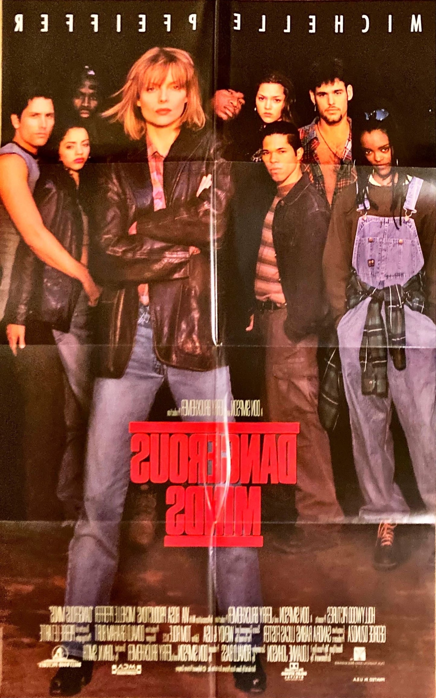 #2169 Dangerous Minds 1995 Original folded Movie Poster 27x40