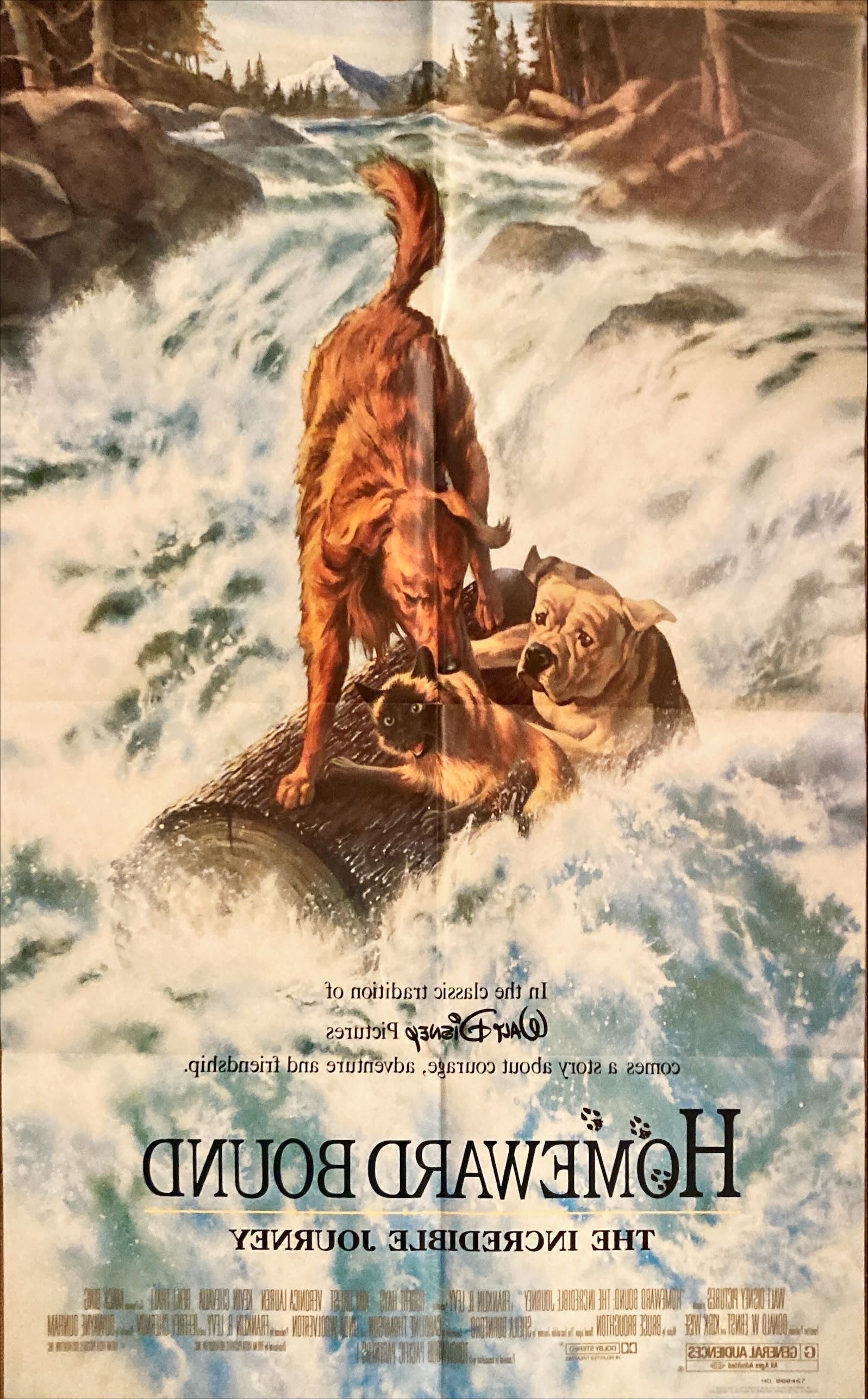 Homeward Bound DS 1sh 1993 Walt Disney