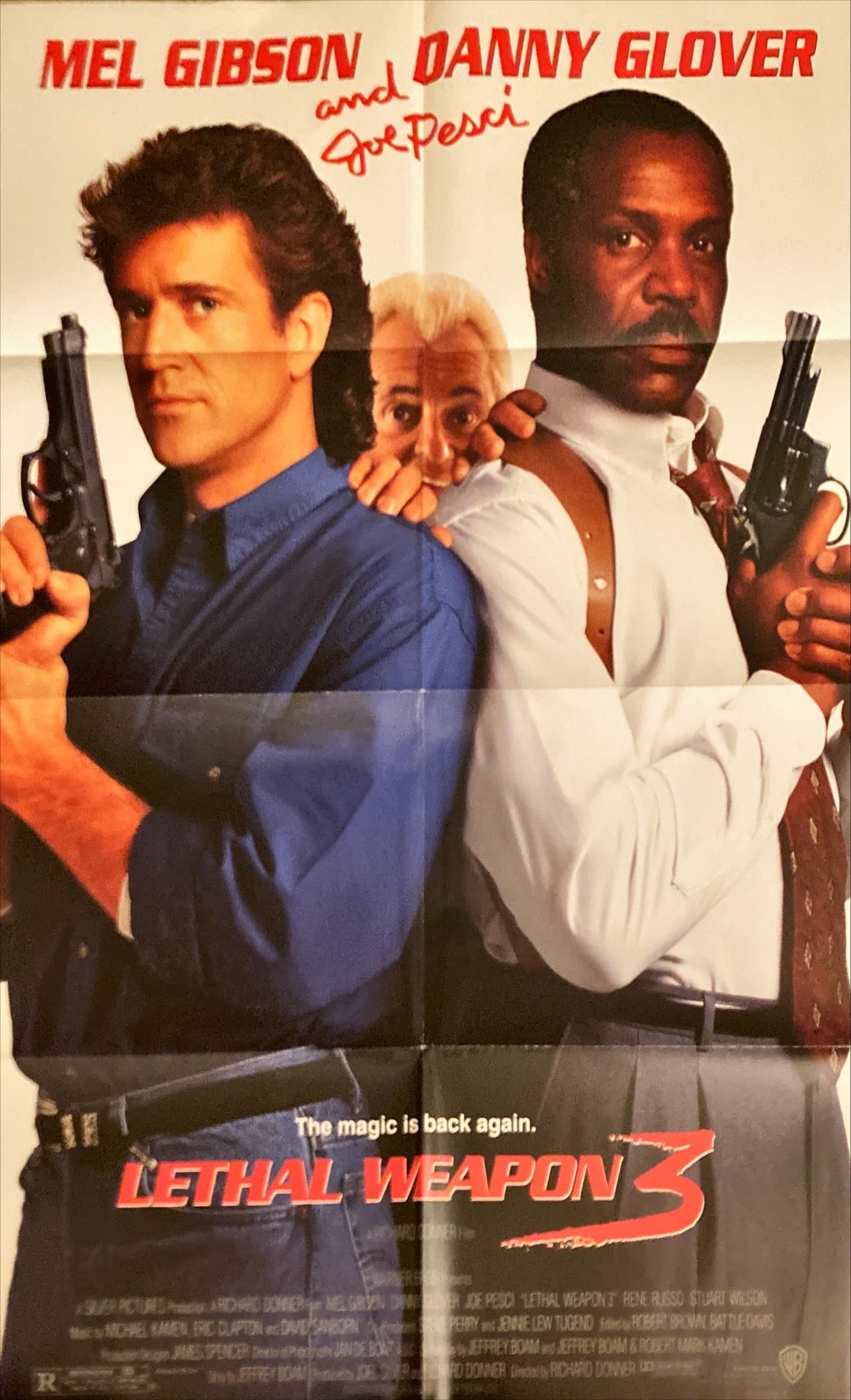 Lethal Weapon 3 advance 1sh '92 Mel Gibson, Glover, & Joe Pesci