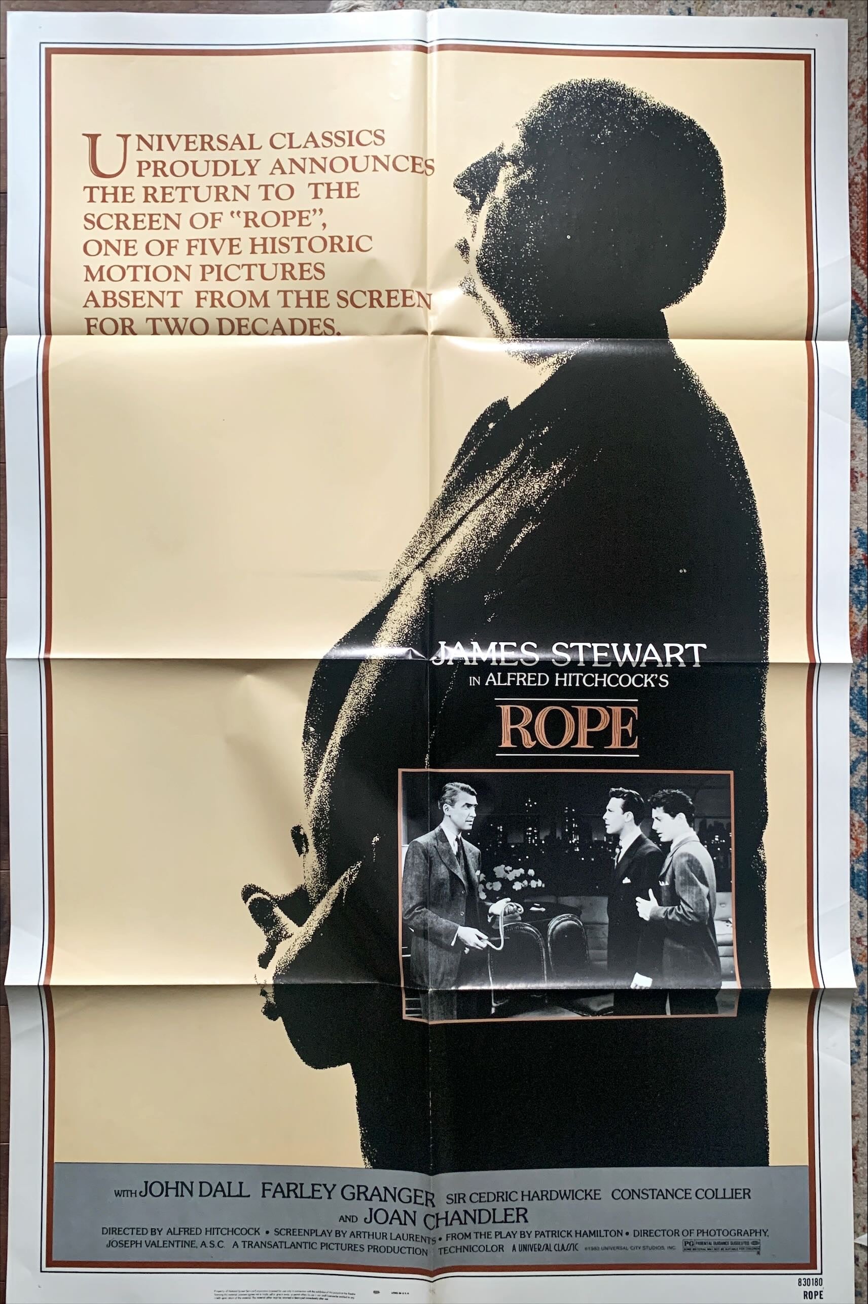Rope (R'83) Original One Sheet Movie Poster