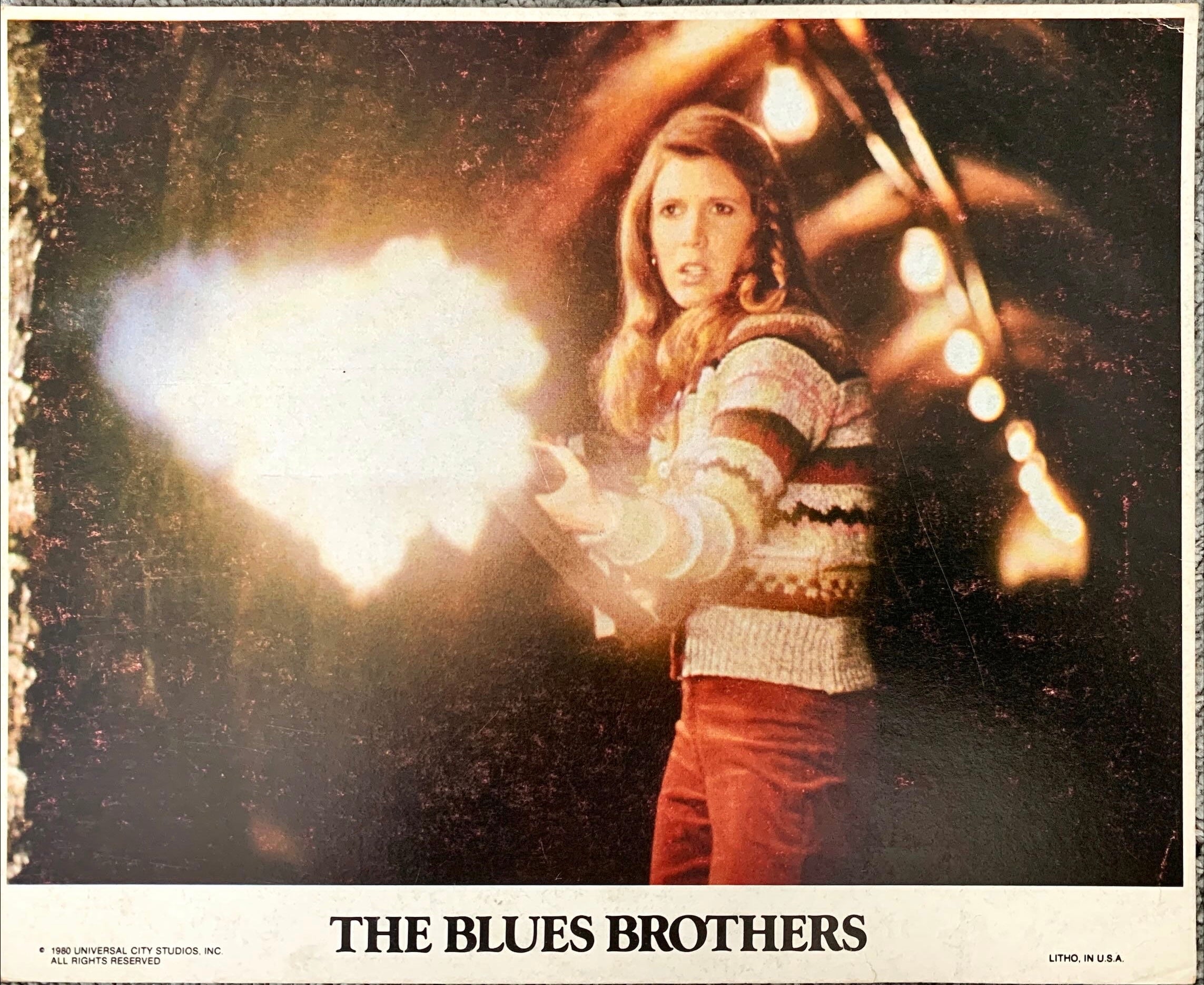 (#L-5) The Blues Brothers Carrie Fisher color still