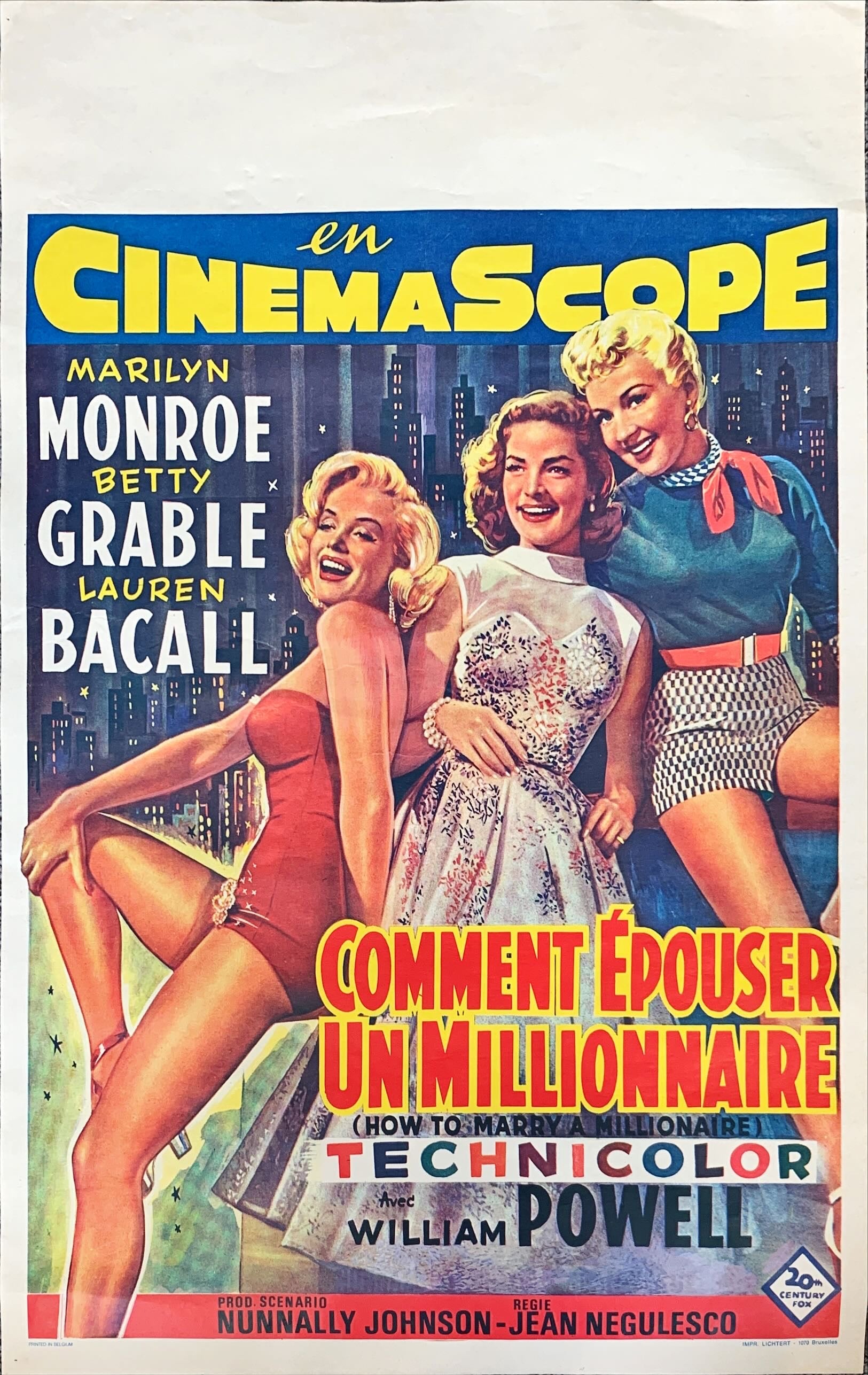 How to Marry a Millionaire - Marilyn Monroe, Belgium