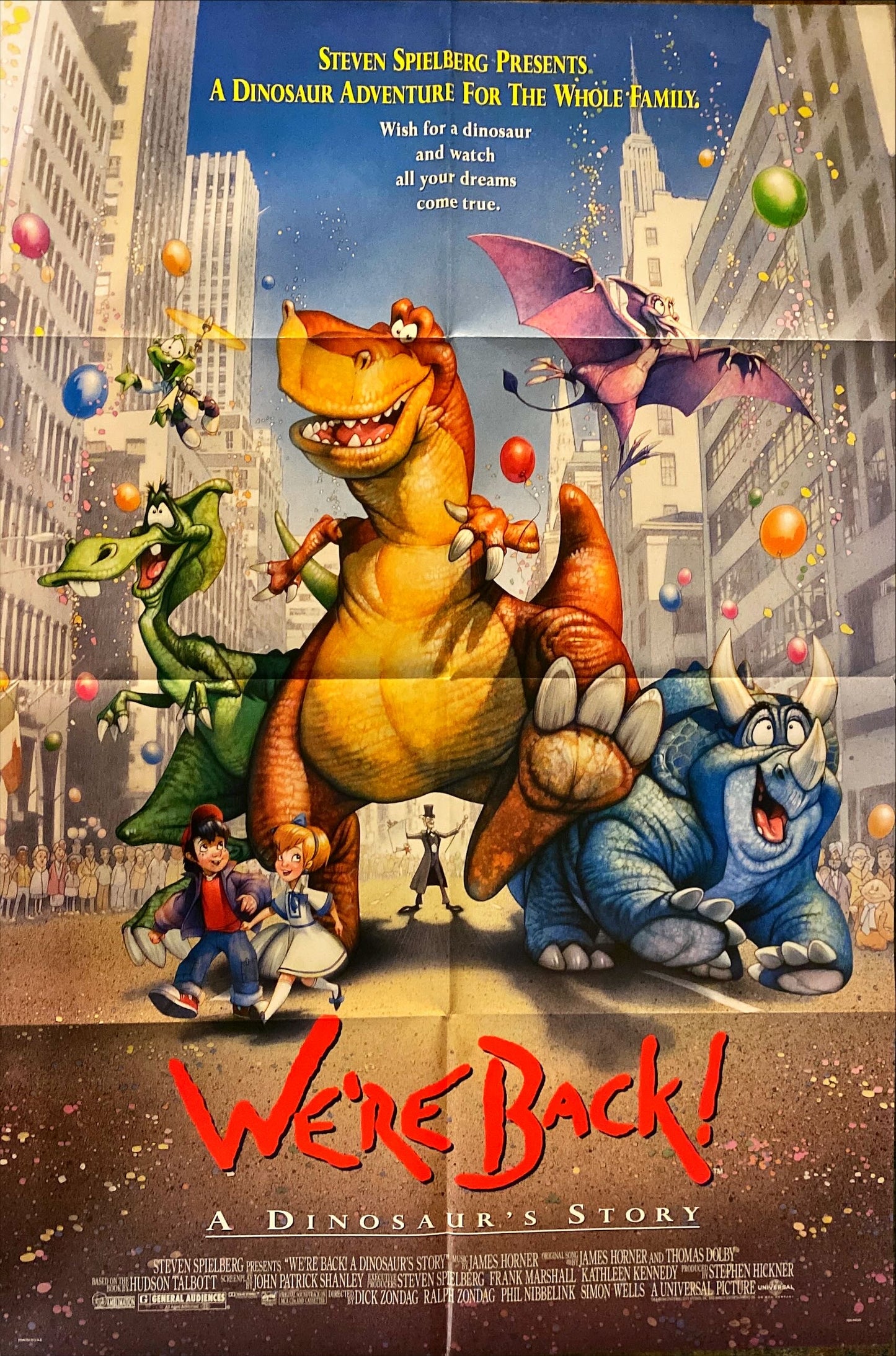 We're Back: A Dinosaur's Story int'l 1sh '93