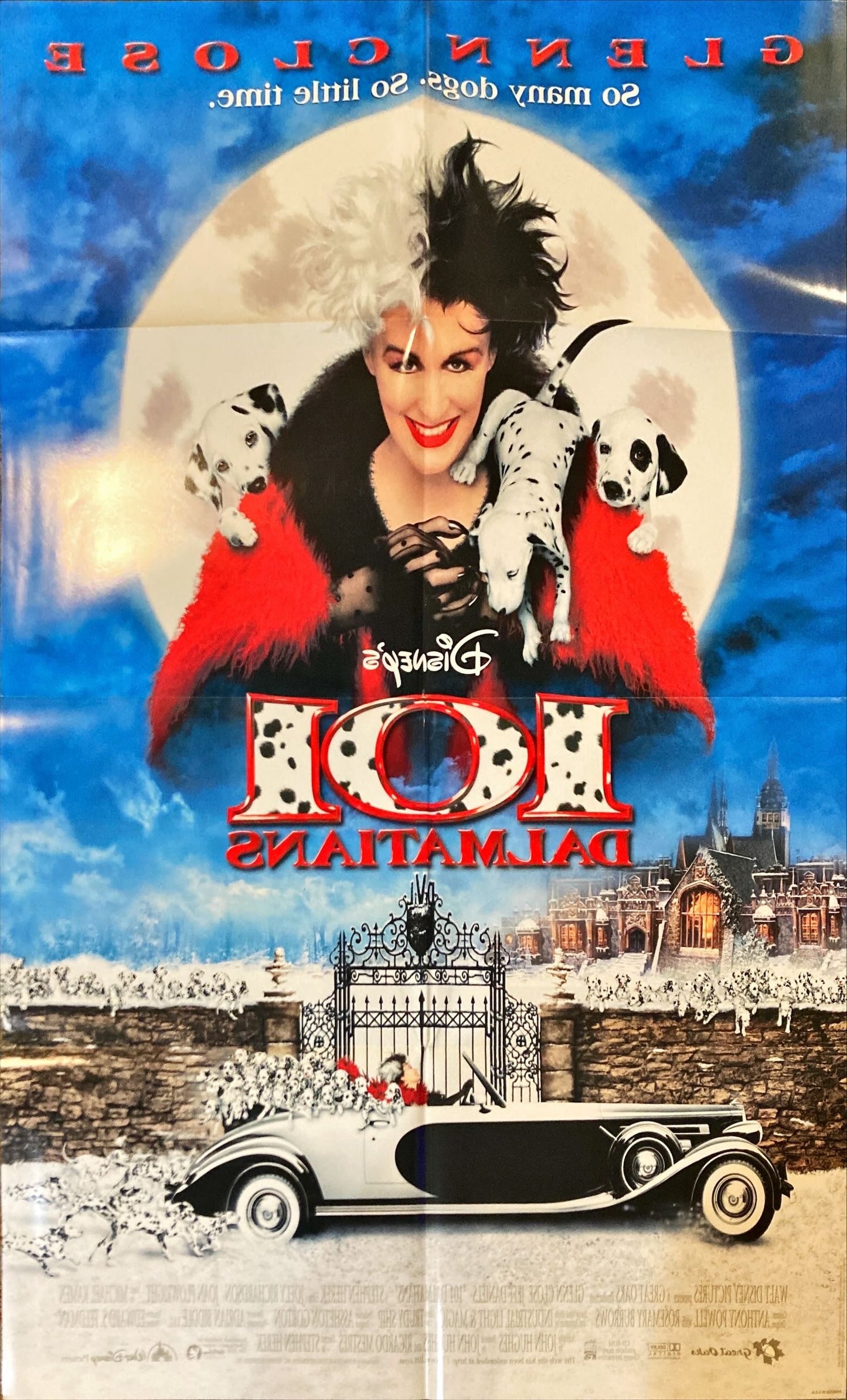 101 Dalmatians, DS 1sh 1996 Walt Disney live action