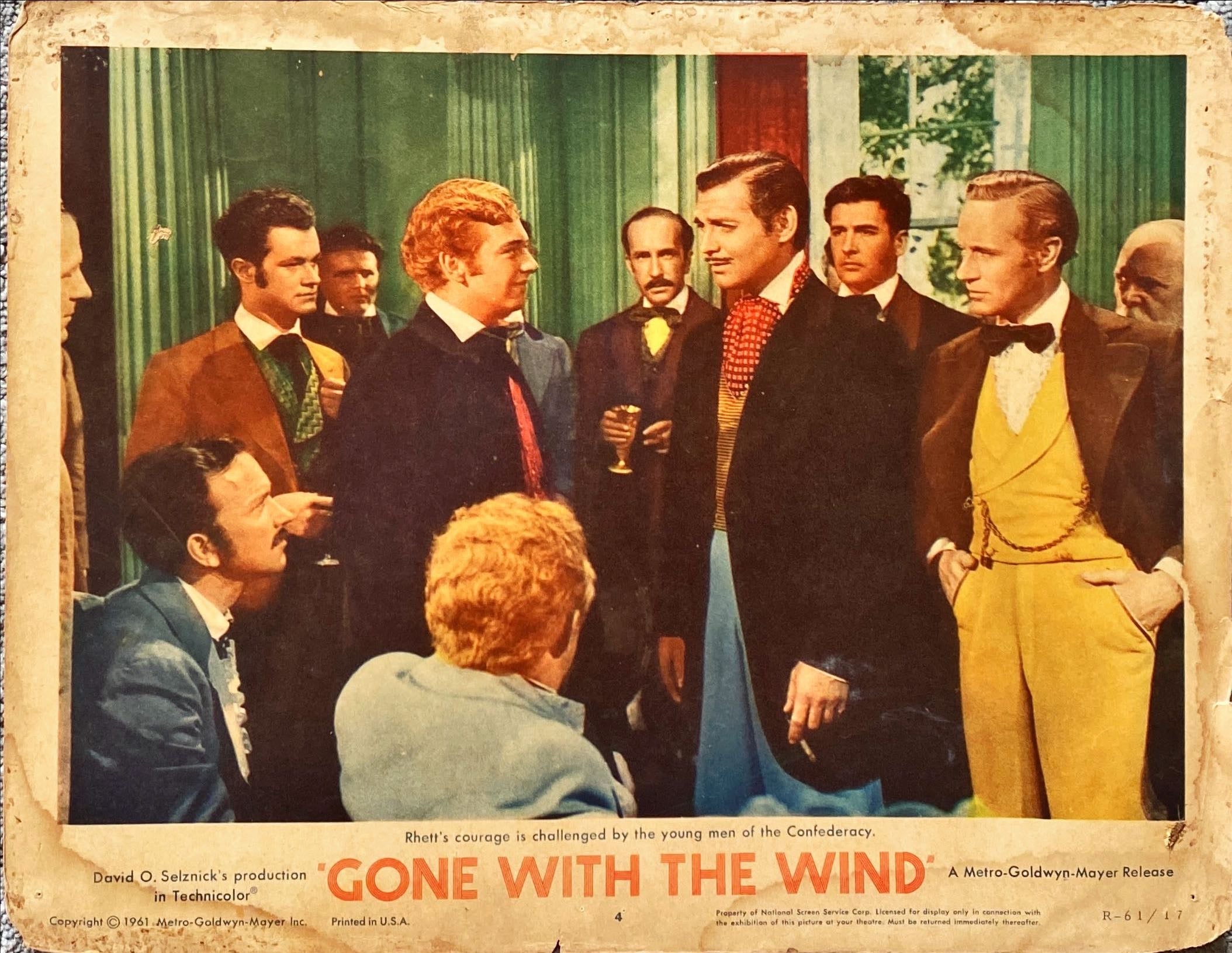 Gone With the Wind (1939) Lobby Card - R'61, LC#4
