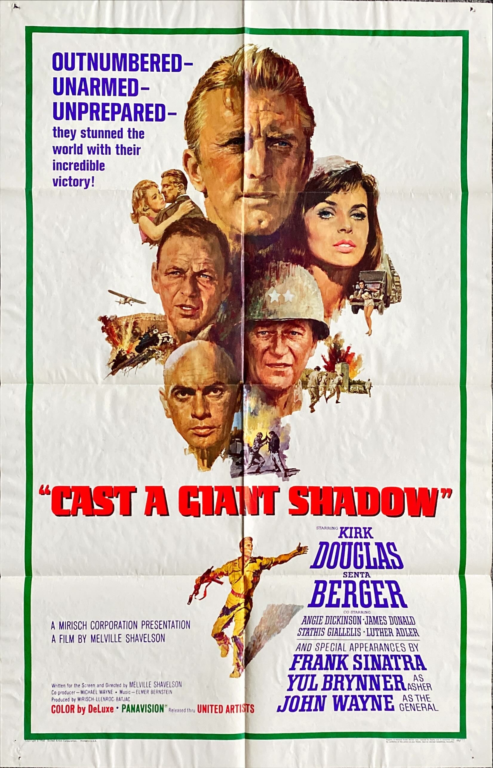 Cast a Giant Shadow, 1sh 1966 Kirk Douglas, John Wayne