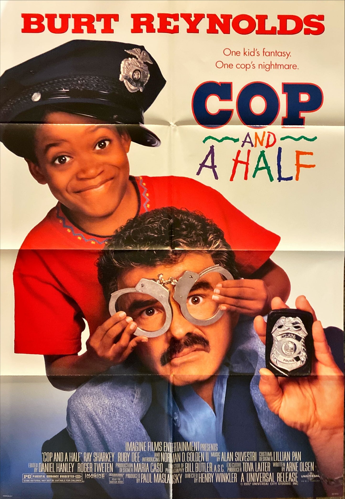 Cop and a Half, 1sh '93 directed by Henry Winkler, Burt Reynolds