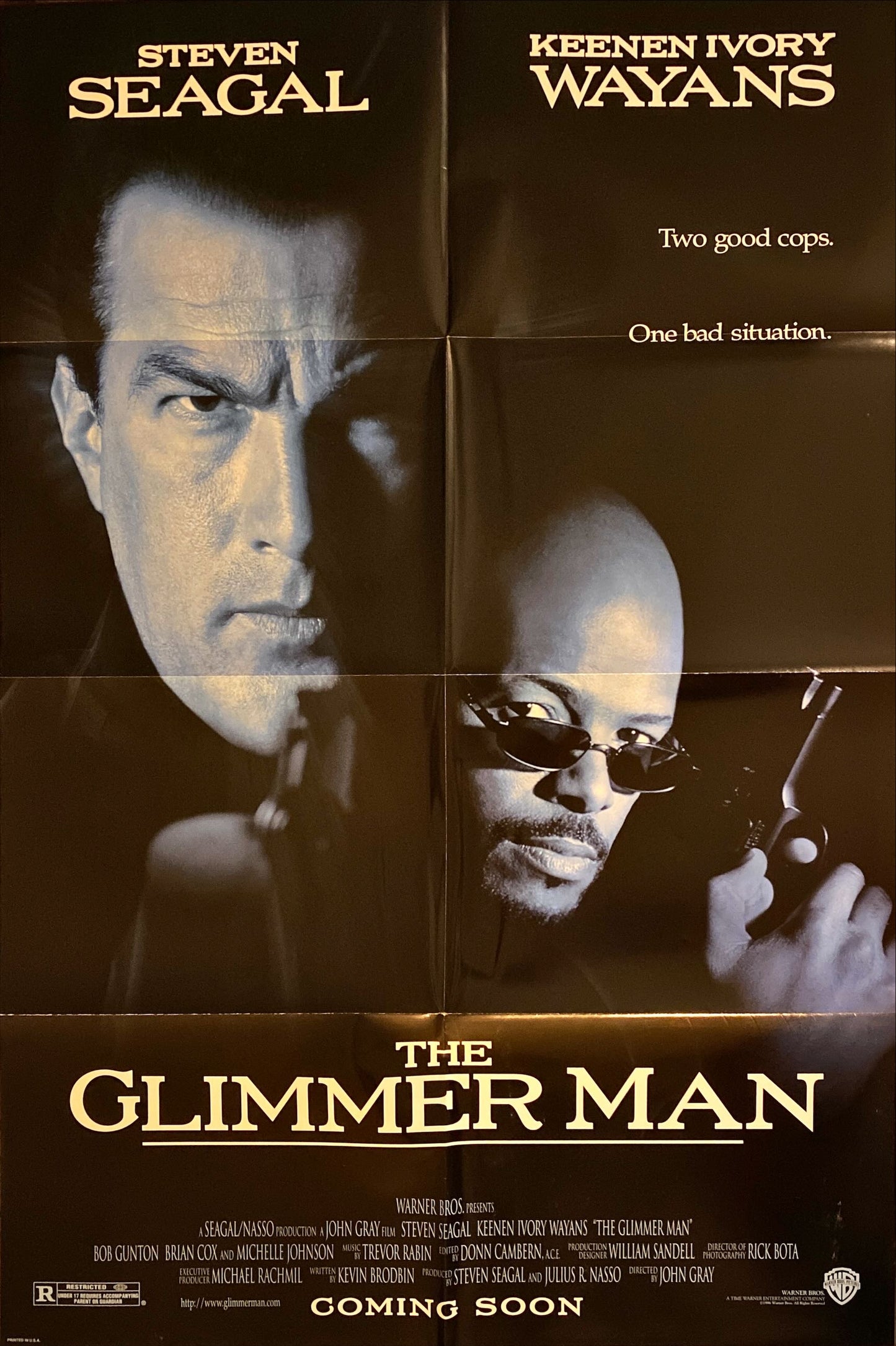 The Glimmer Man advance 1sh '96 Steven Seagal & Keenan Ivory Wayans