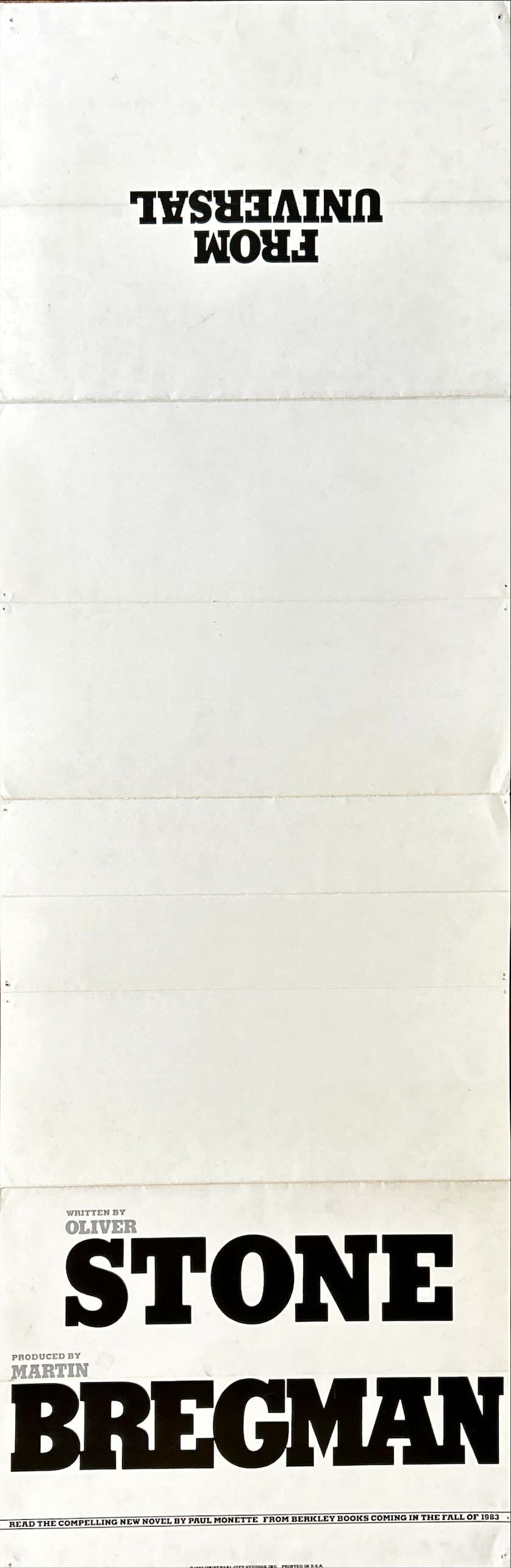 Scarface (1983) - Promo Brochure, Pacino