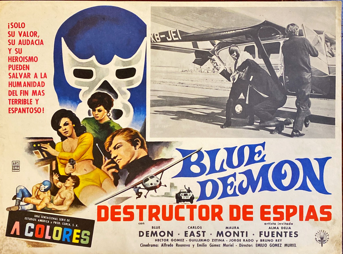 Blue Demon Destructor de EspIas, Mexico LCs 1968