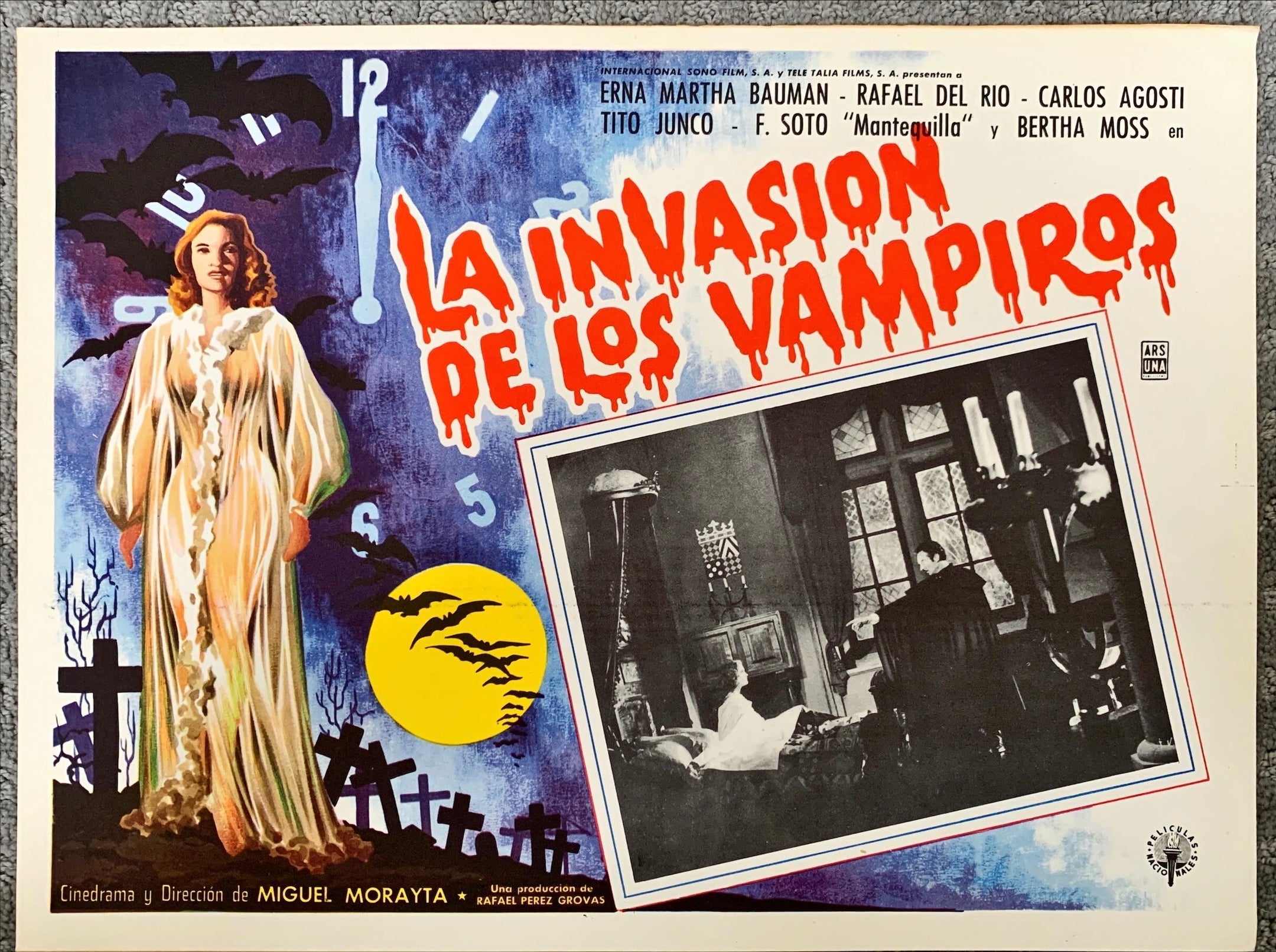 La invasión de los vampiros Mexican lobby cards 3x