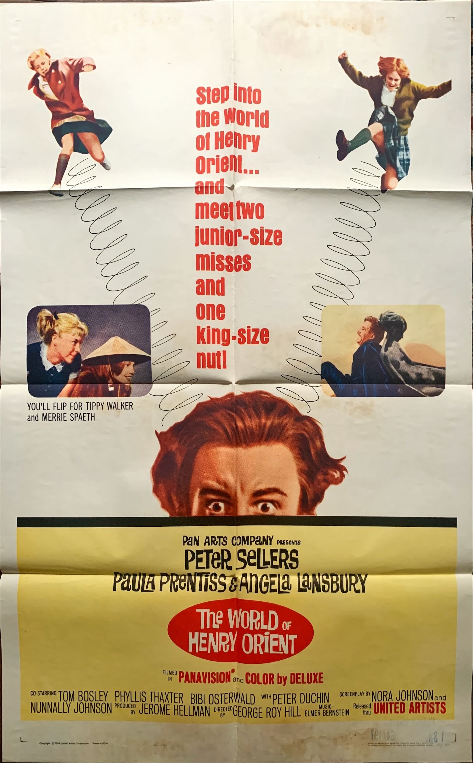 The World of Henry Orient, one-sheet movie poster '64 Peter Sellers
