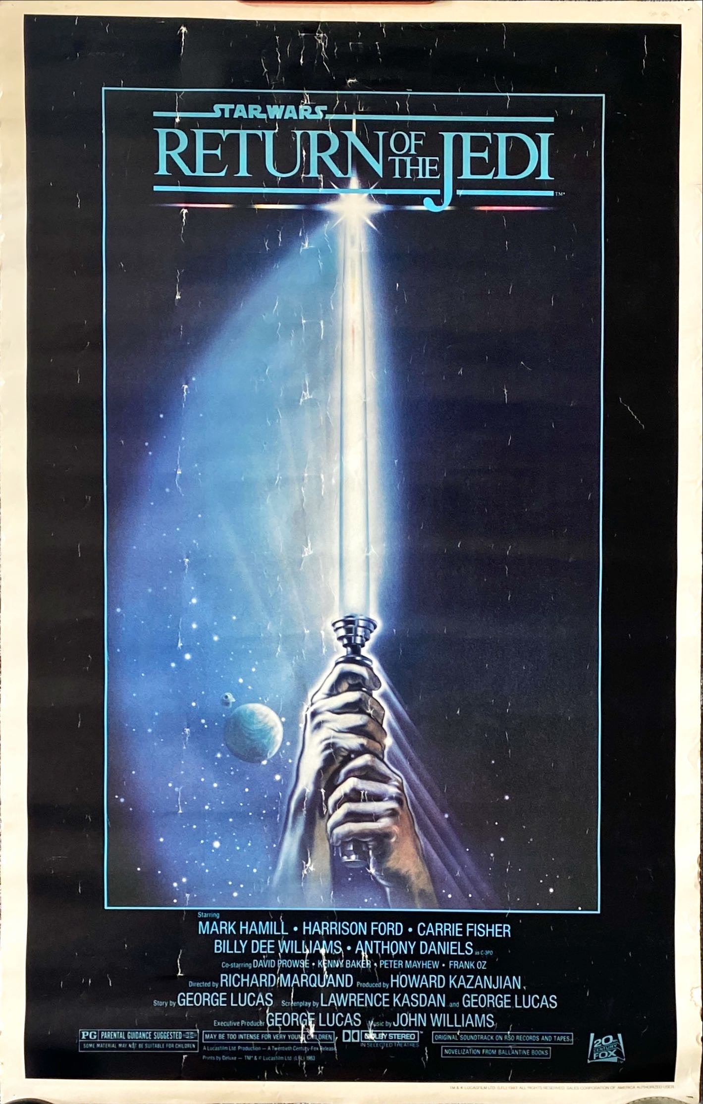 Star Wars: Return of the Jedi (1983) Sales Corp of America Commercial poster - Lightsaber Style