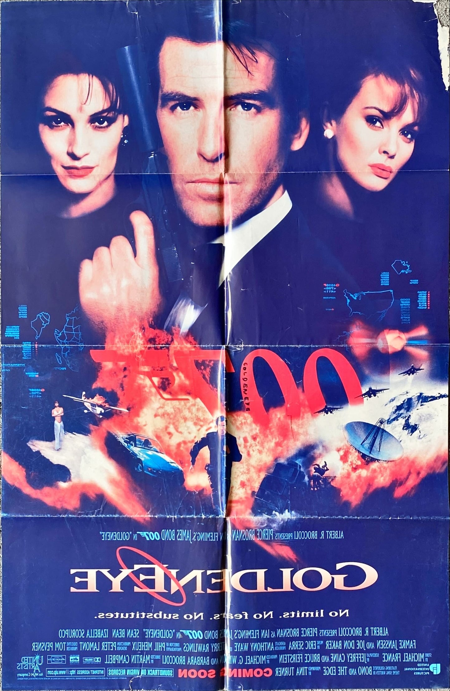 GoldenEye, int'l advance DS 1sh 1995 Pierce Brosnan
