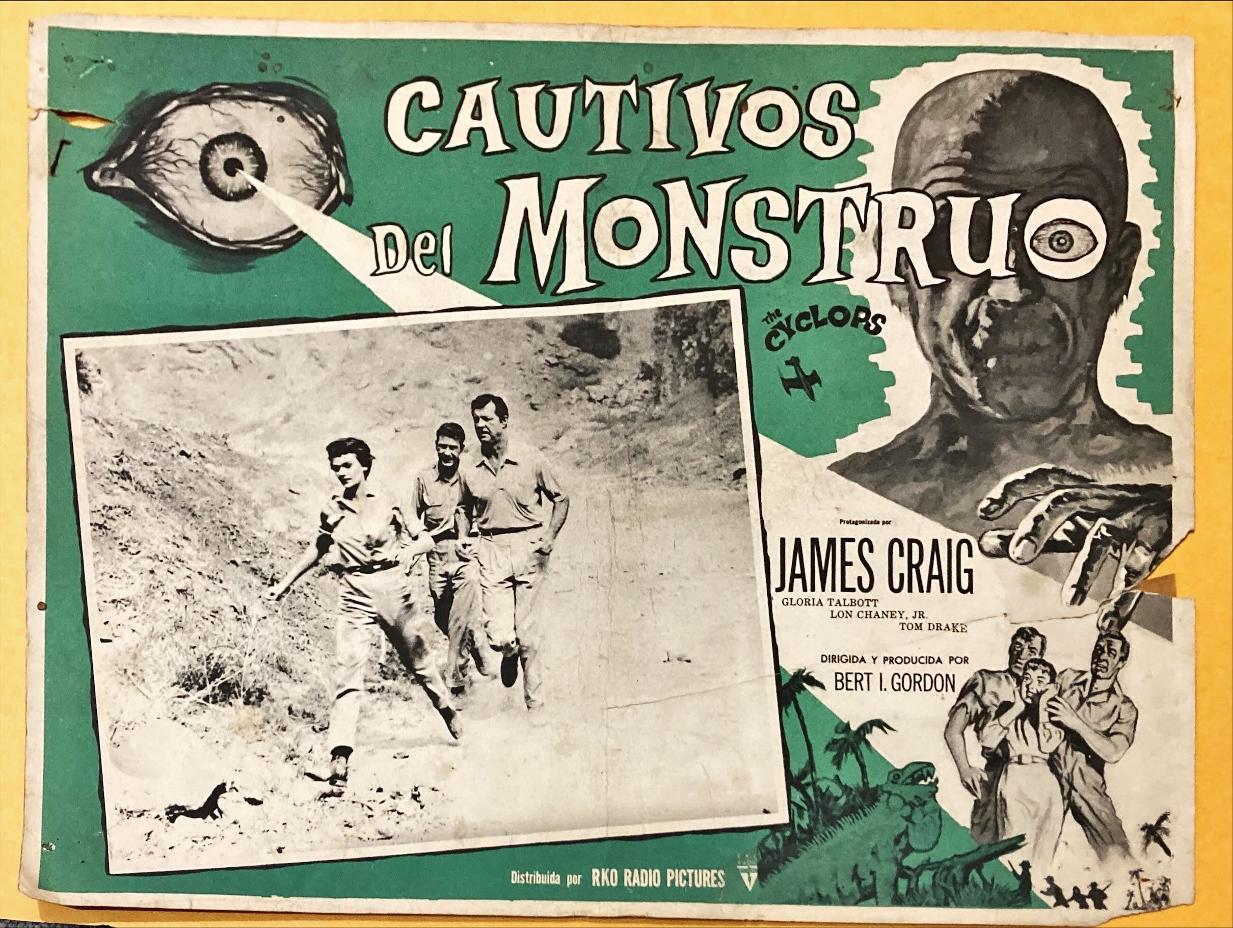 The Cyclops, MX Lobby Card 1957 Lon Chaney Jr.