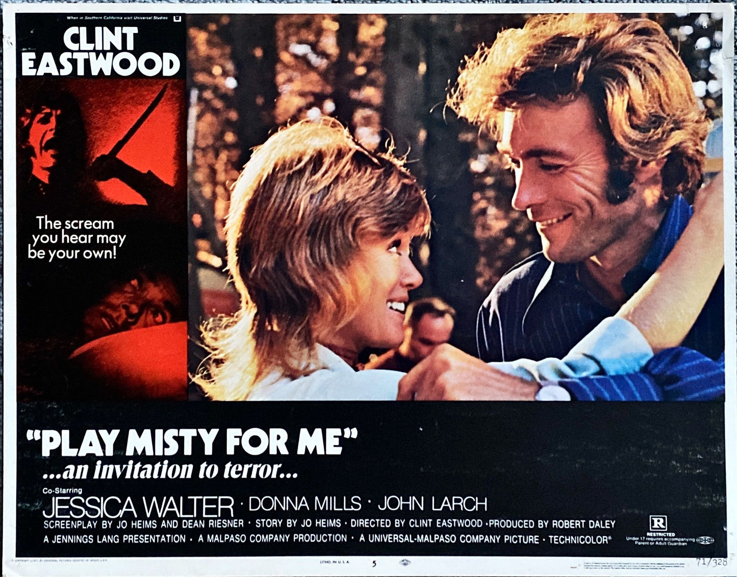 Play Misty For Me, Lobby Card 1971 - Clint Eastwood