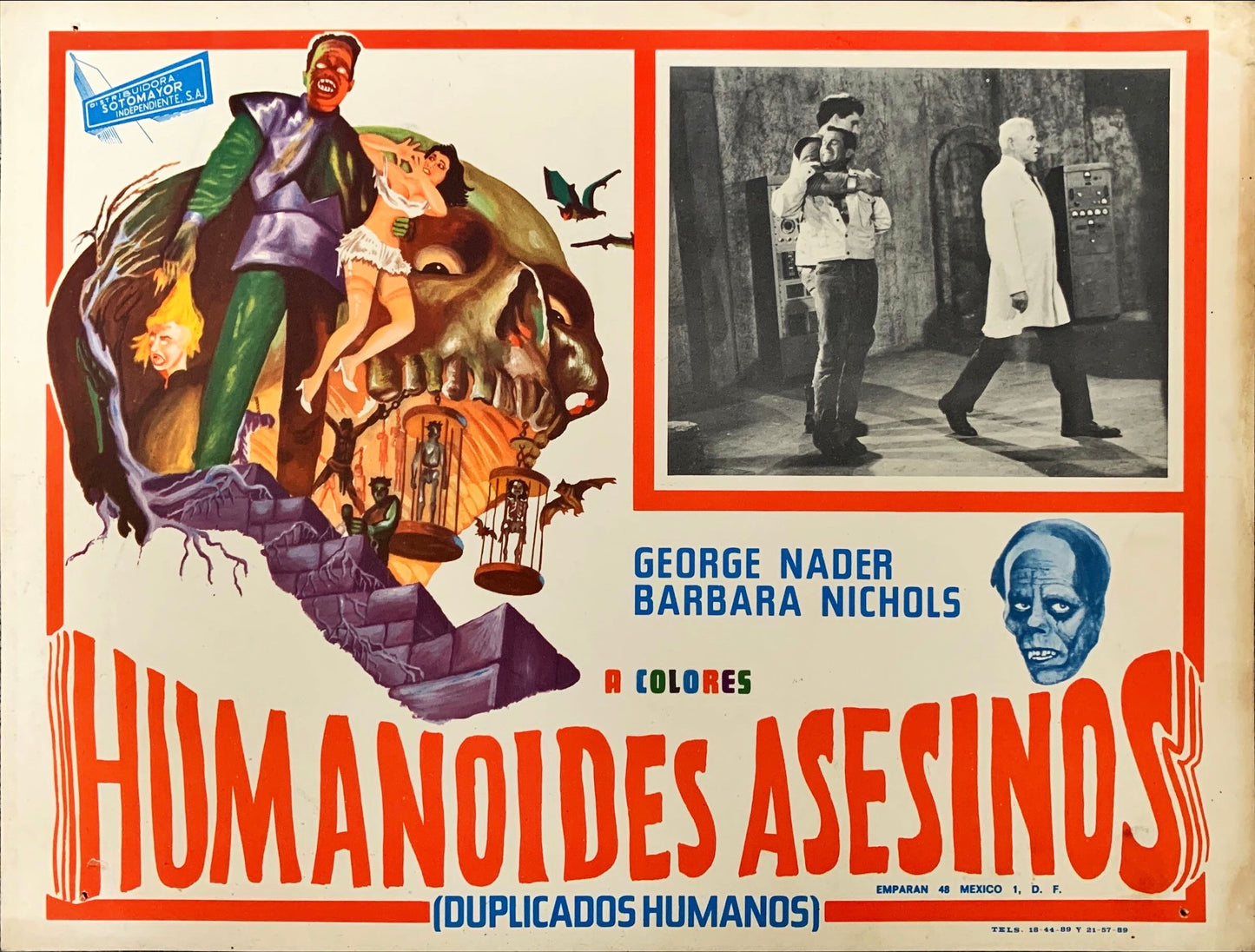 The Human Duplicators - Mexican lobby card