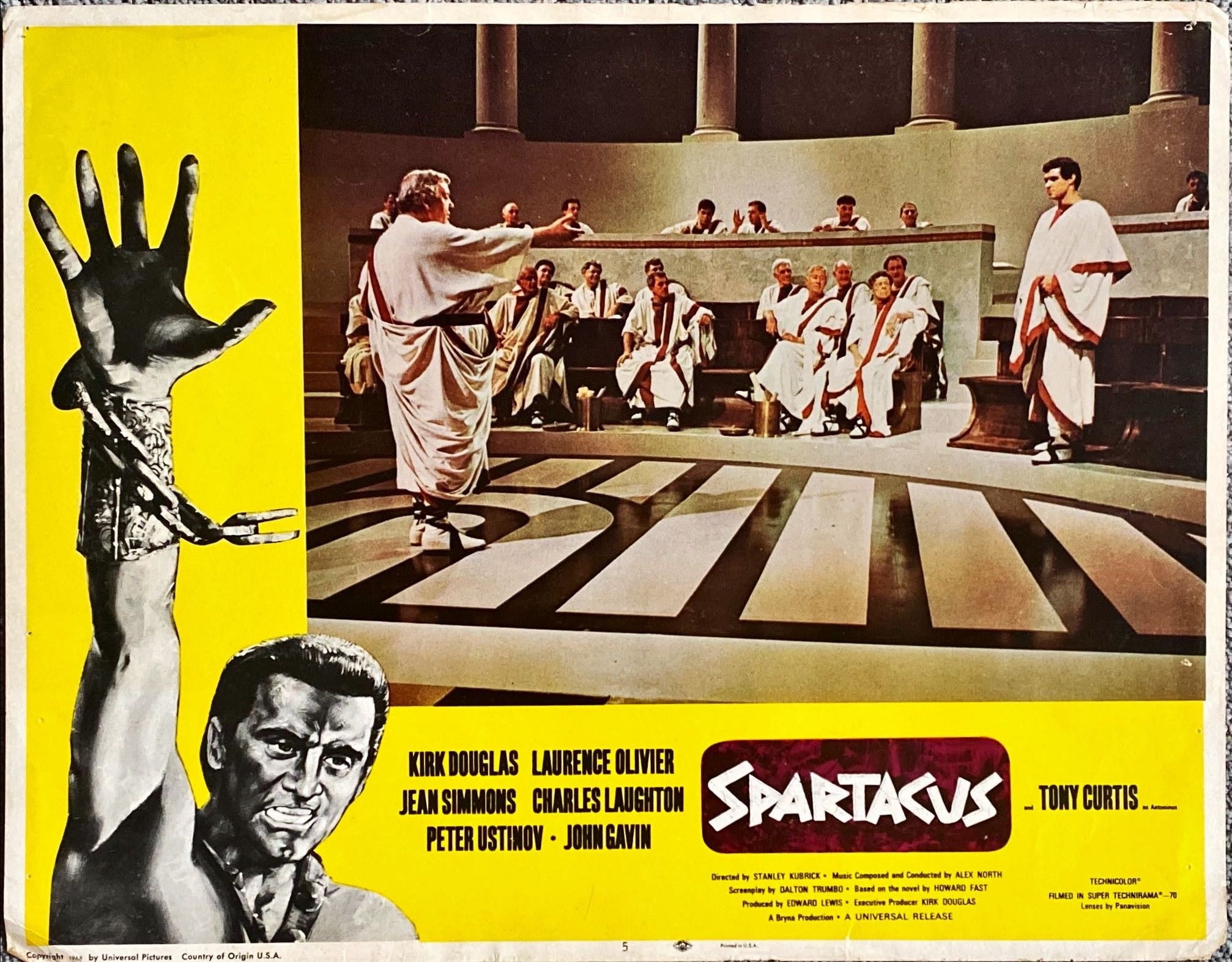 Spartacus (1960) 3x Lobby Cards - R69